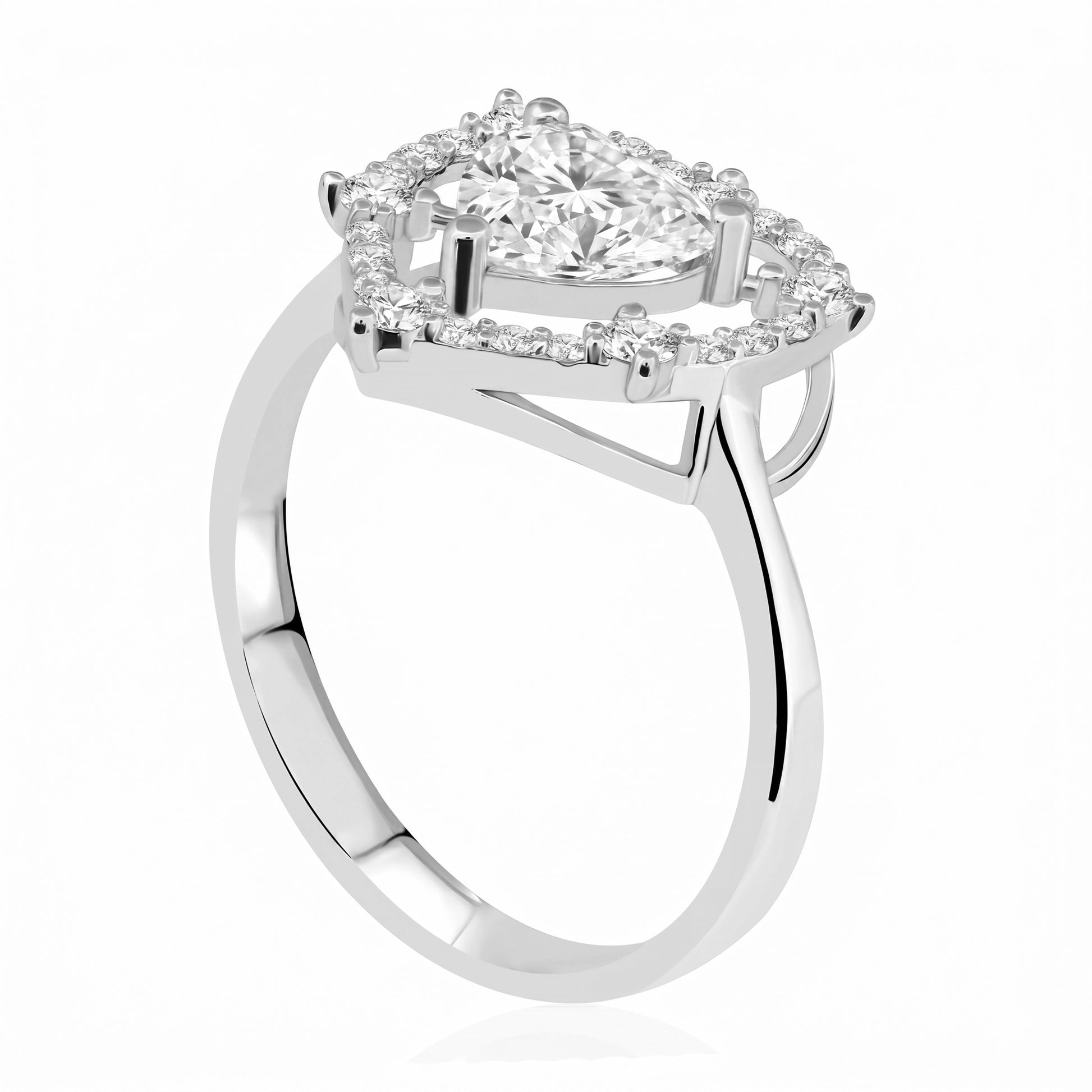 0.30 Carat Half-Circle Diamond Ring "Veca"
