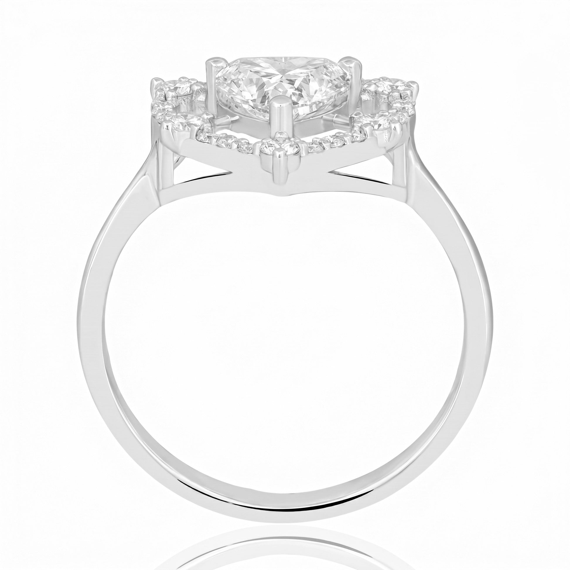 0.30 Carat Half-Circle Diamond Ring "Veca"