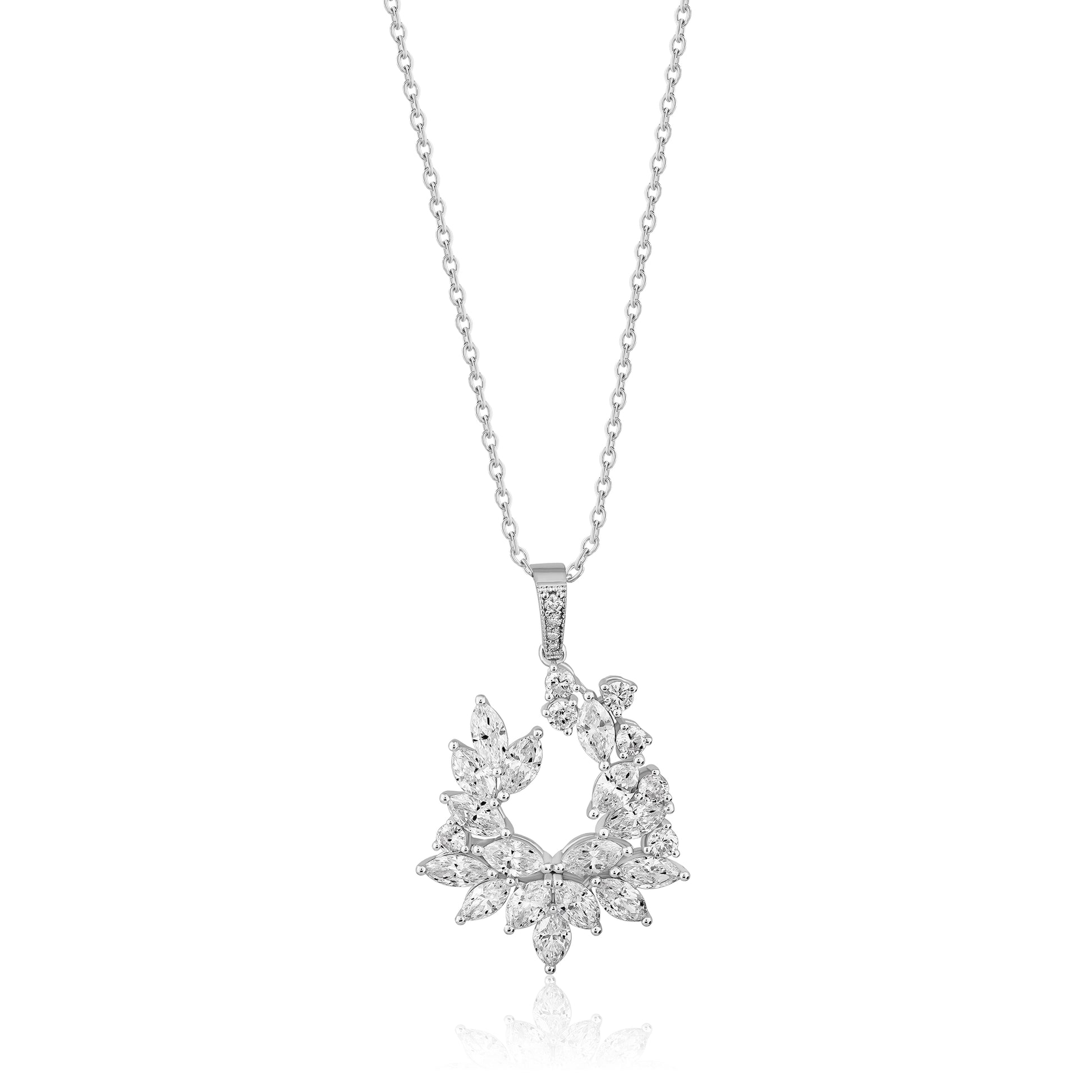 1,88 Karat F Renk Tasarım Pırlanta Kolye, F Renk SI - Venta Jewelry
