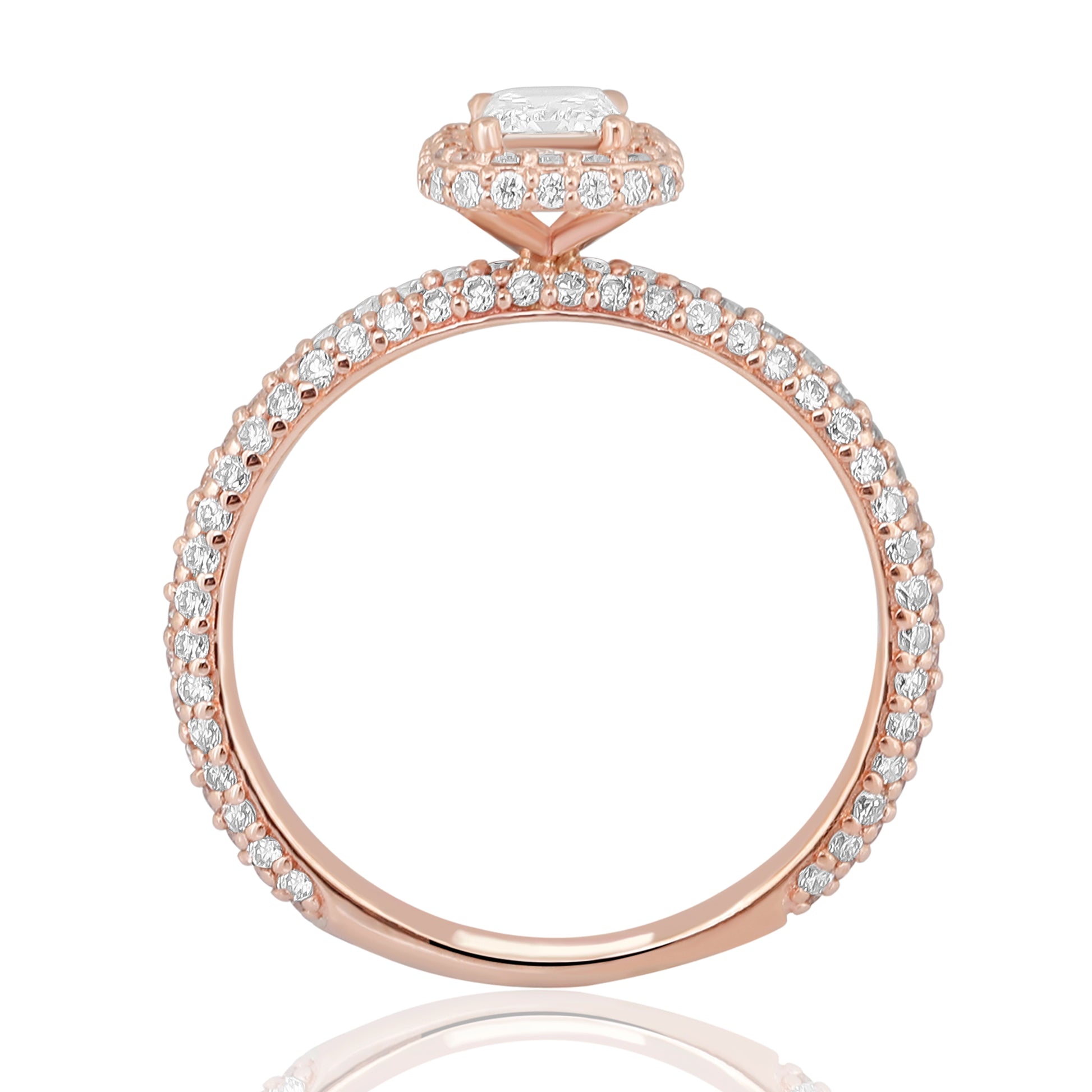HRD Certified 0.40 Carat D Color Solitaire Diamond Ring "Belur"