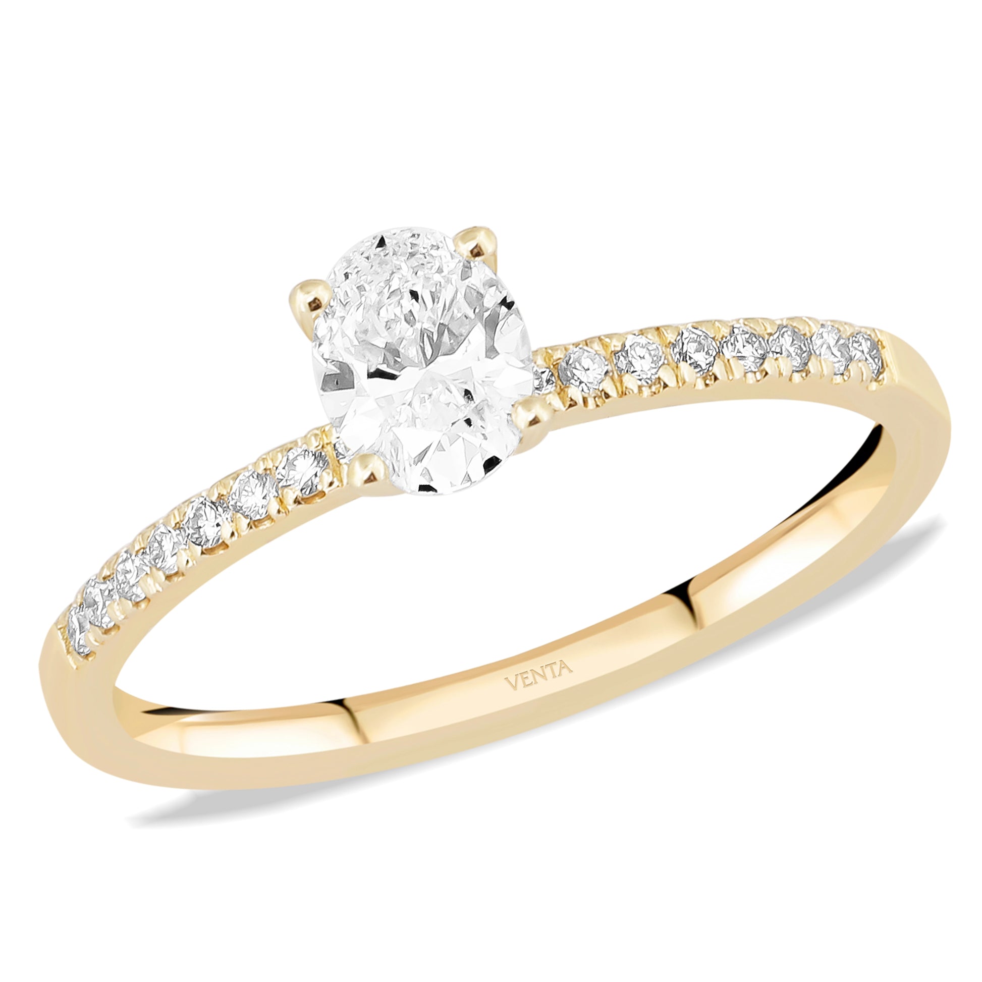 HRD Certified 0.40 Carat D Color Solitaire Diamond Ring "Belur"