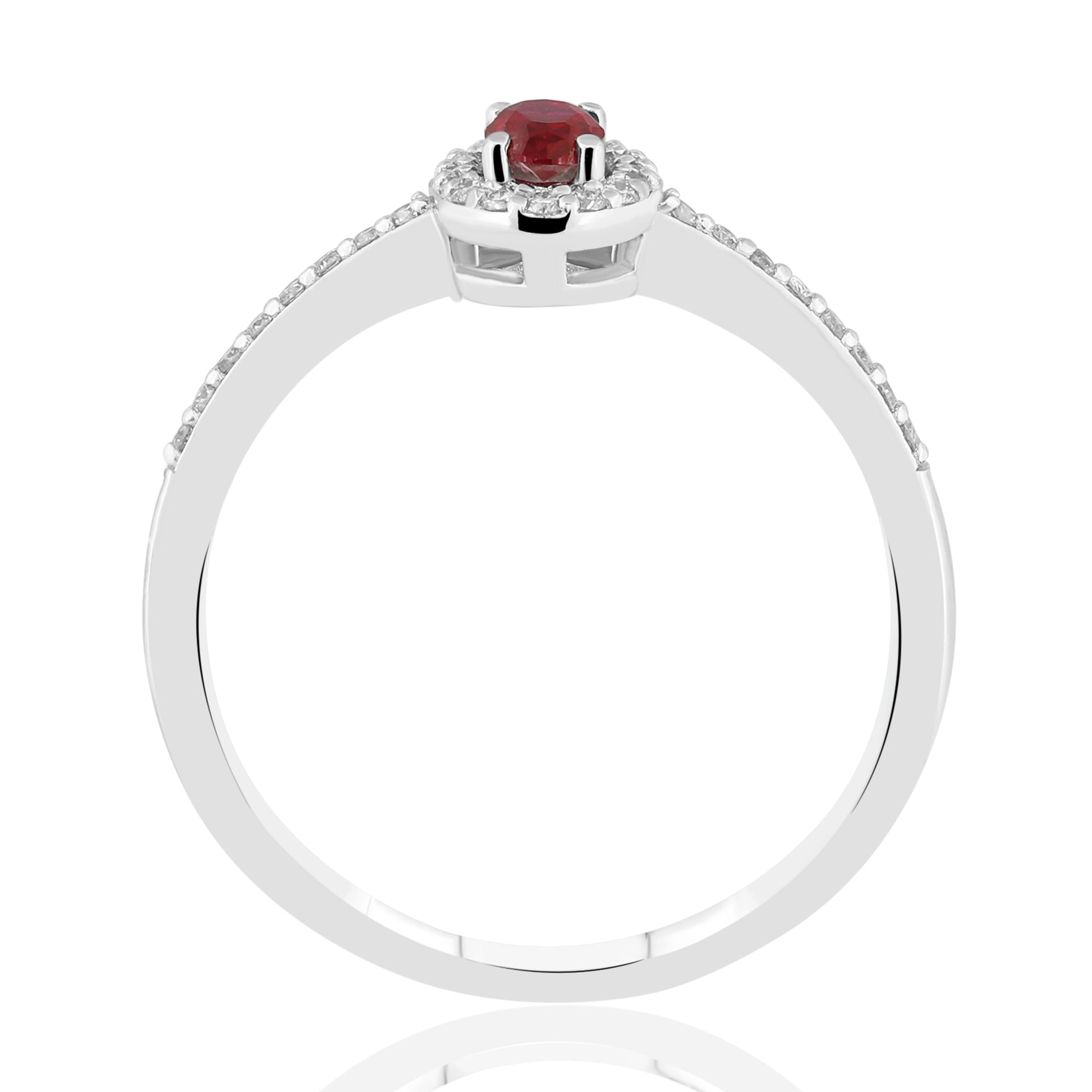 0,40 Karat Pırlantalı Yakut Yüzük - Venta Jewelry