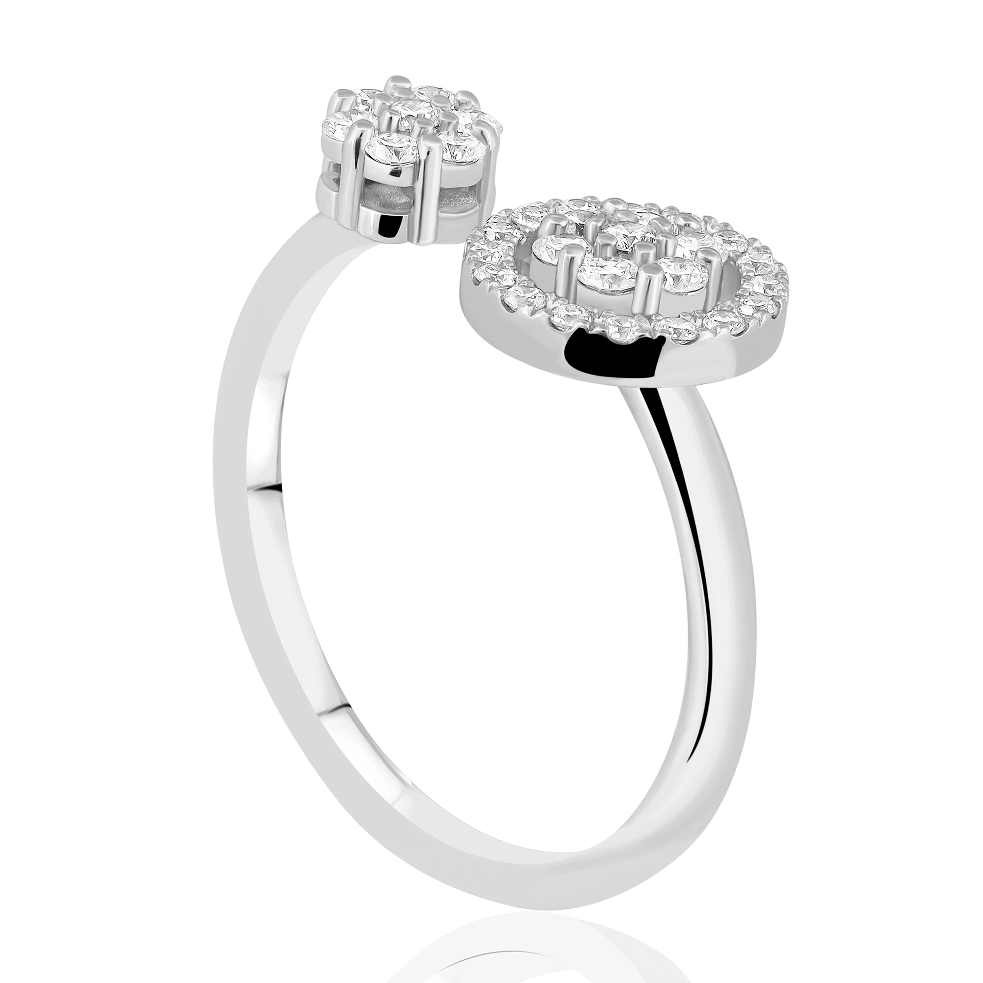 0,36 Karat Tasarım Pırlanta Yüzük, F Renk SI - Venta Jewelry