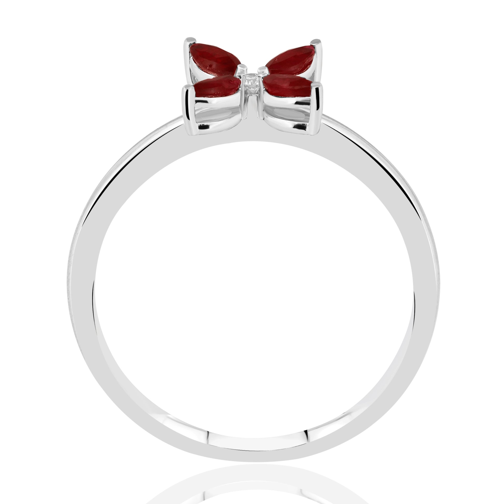 0,37 Karat Pırlantalı Yakut Yüzük - Venta Jewelry