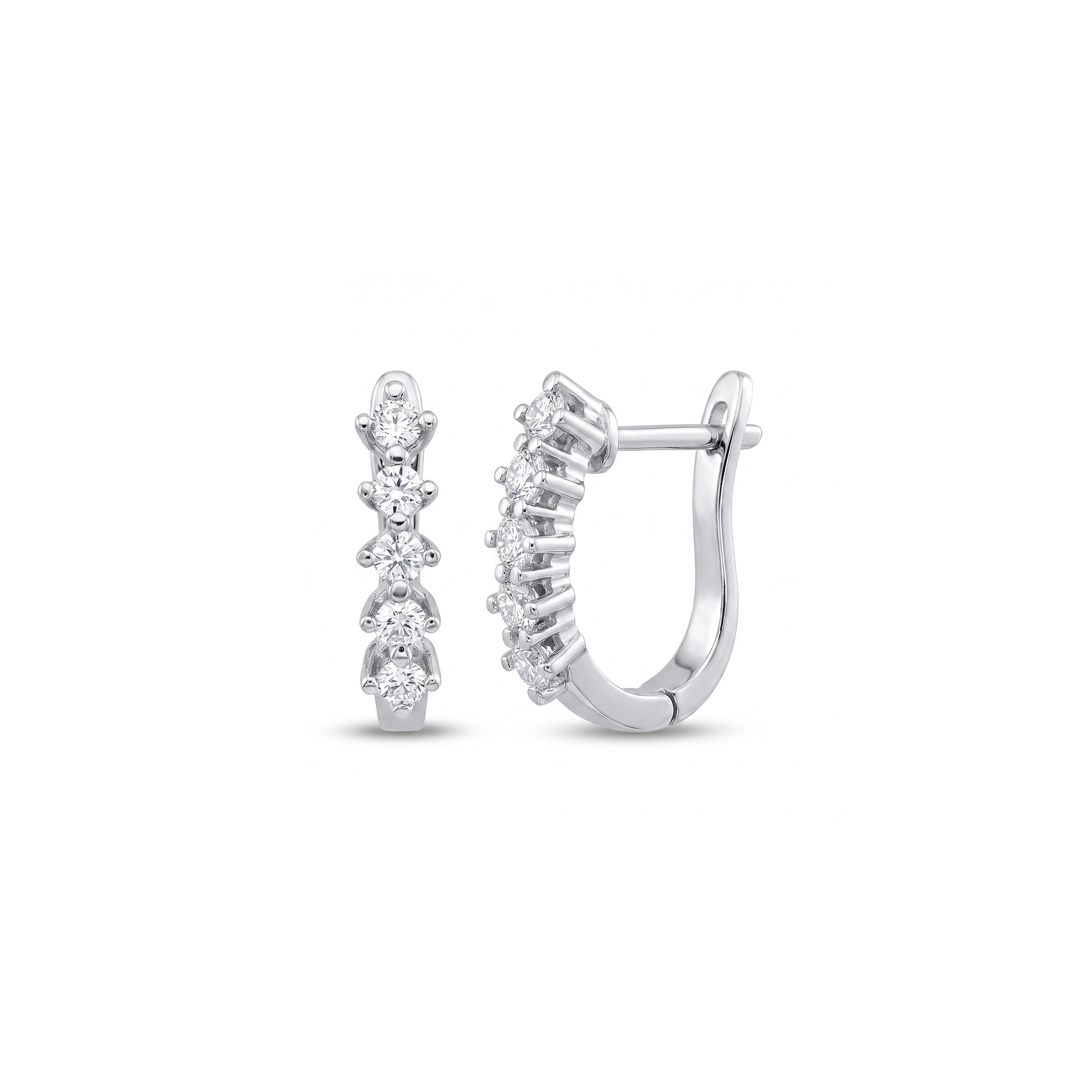 0,50 Karat Tasarım Pırlanta Küpe, F Renk SI - Venta Jewelry