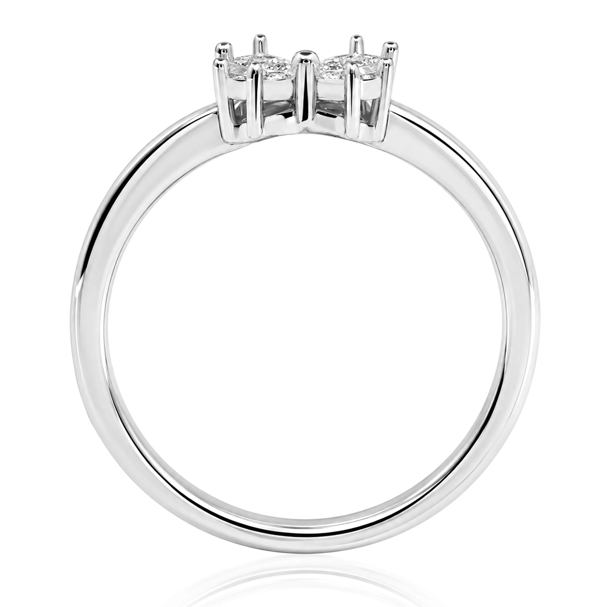 0.30 Carat Half-Circle Diamond Ring "Veca"

