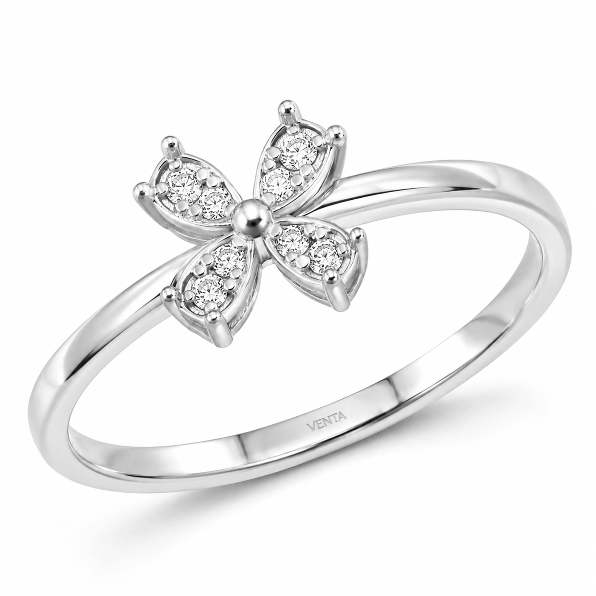0.30 Carat Half-Circle Diamond Ring "Veca"