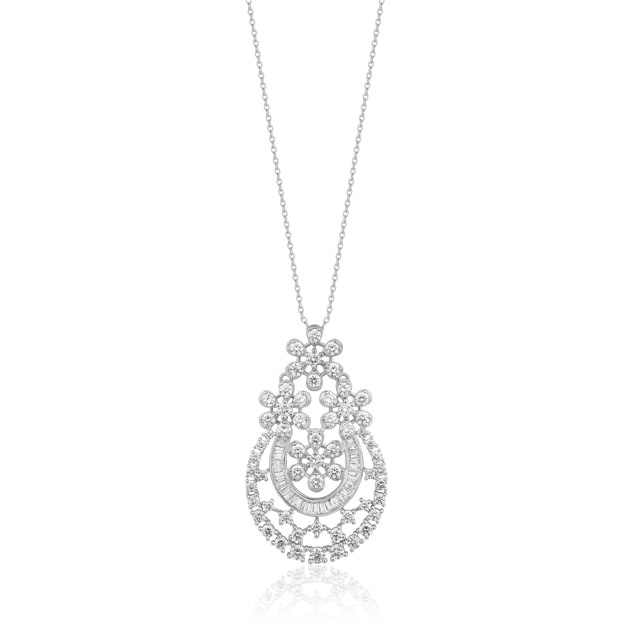 0.16 Carat Designer Diamond Necklace