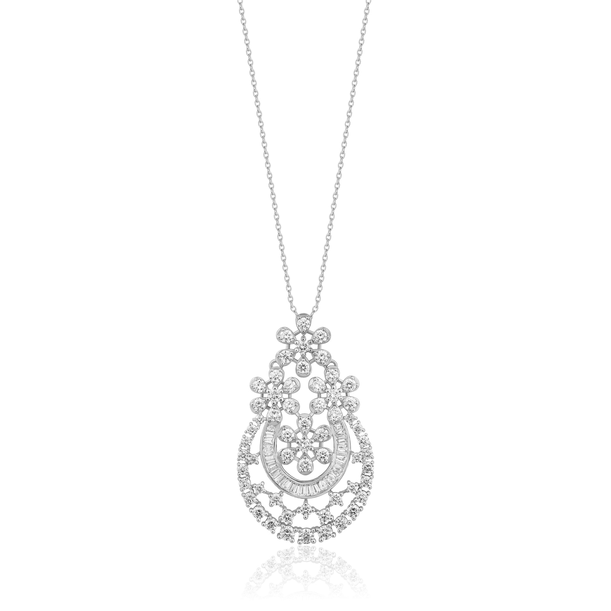 0.16 Carat Designer Diamond Necklace
