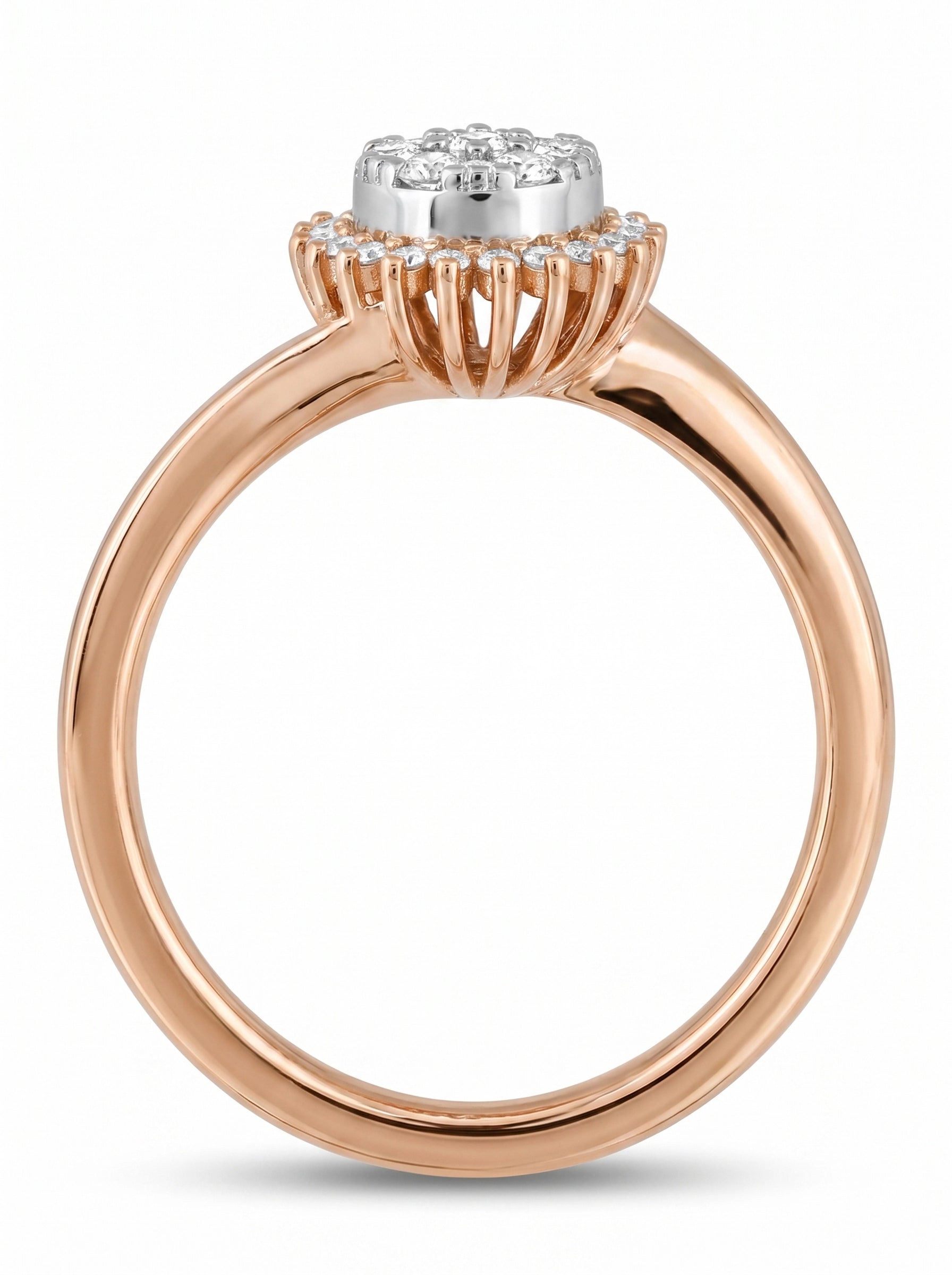 0,28 Karat F Renk Tasarım Pırlanta Yüzük - Venta Jewelry
