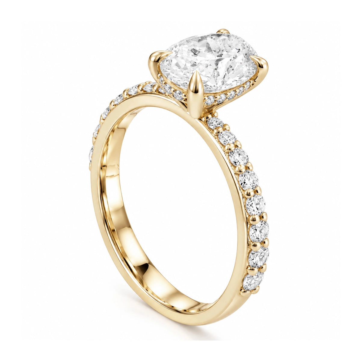 HRD Certified 0.40 Carat D Color Solitaire Diamond Ring "Belur"
