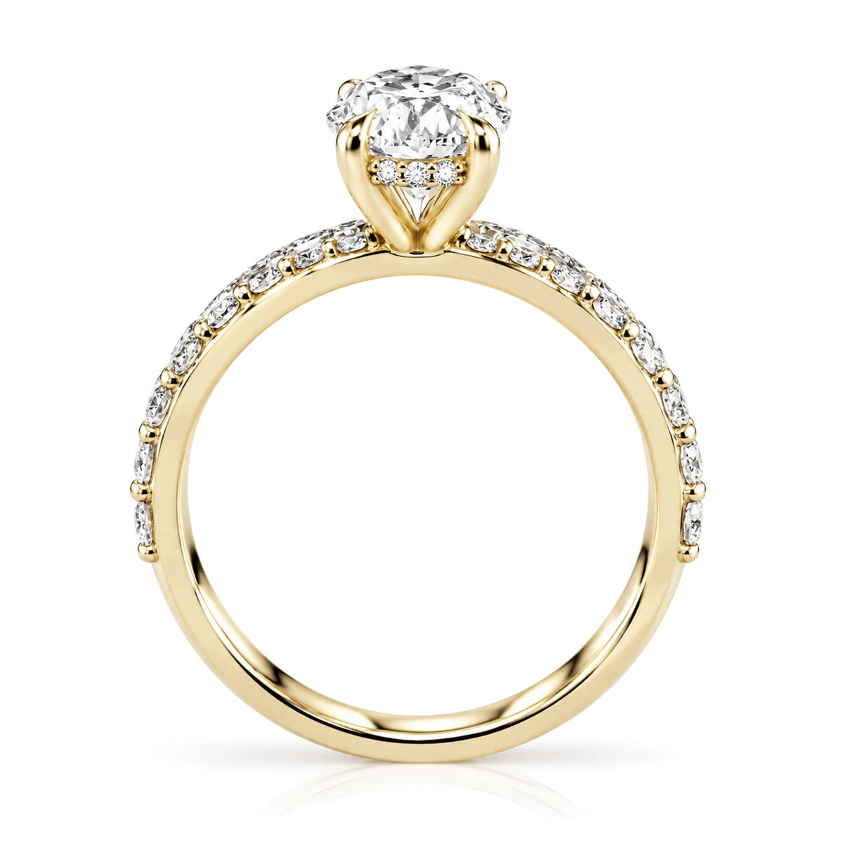HRD Certified 0.40 Carat D Color Solitaire Diamond Ring "Belur"
