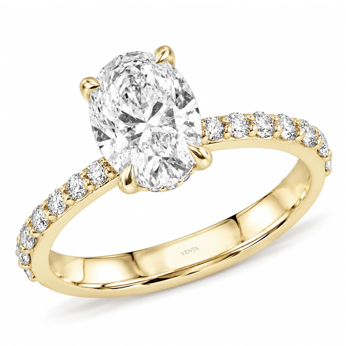 HRD Certified 0.40 Carat D Color Solitaire Diamond Ring "Belur"
