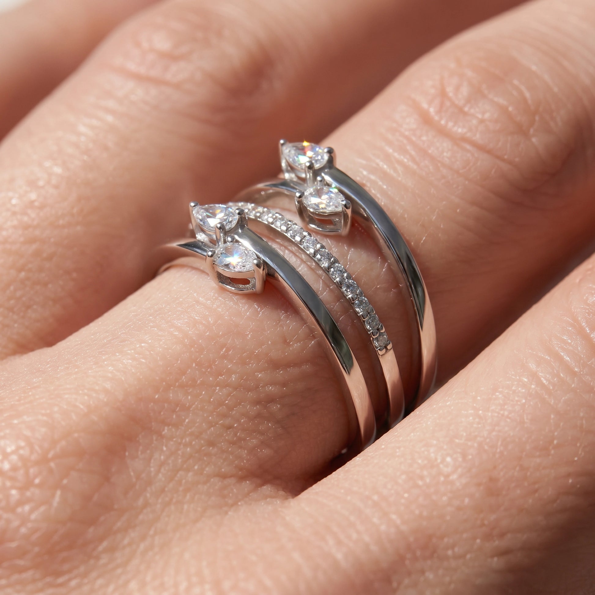 0,49 Karat F Renk Tasarım Pırlanta Yüzük - Venta Jewelry