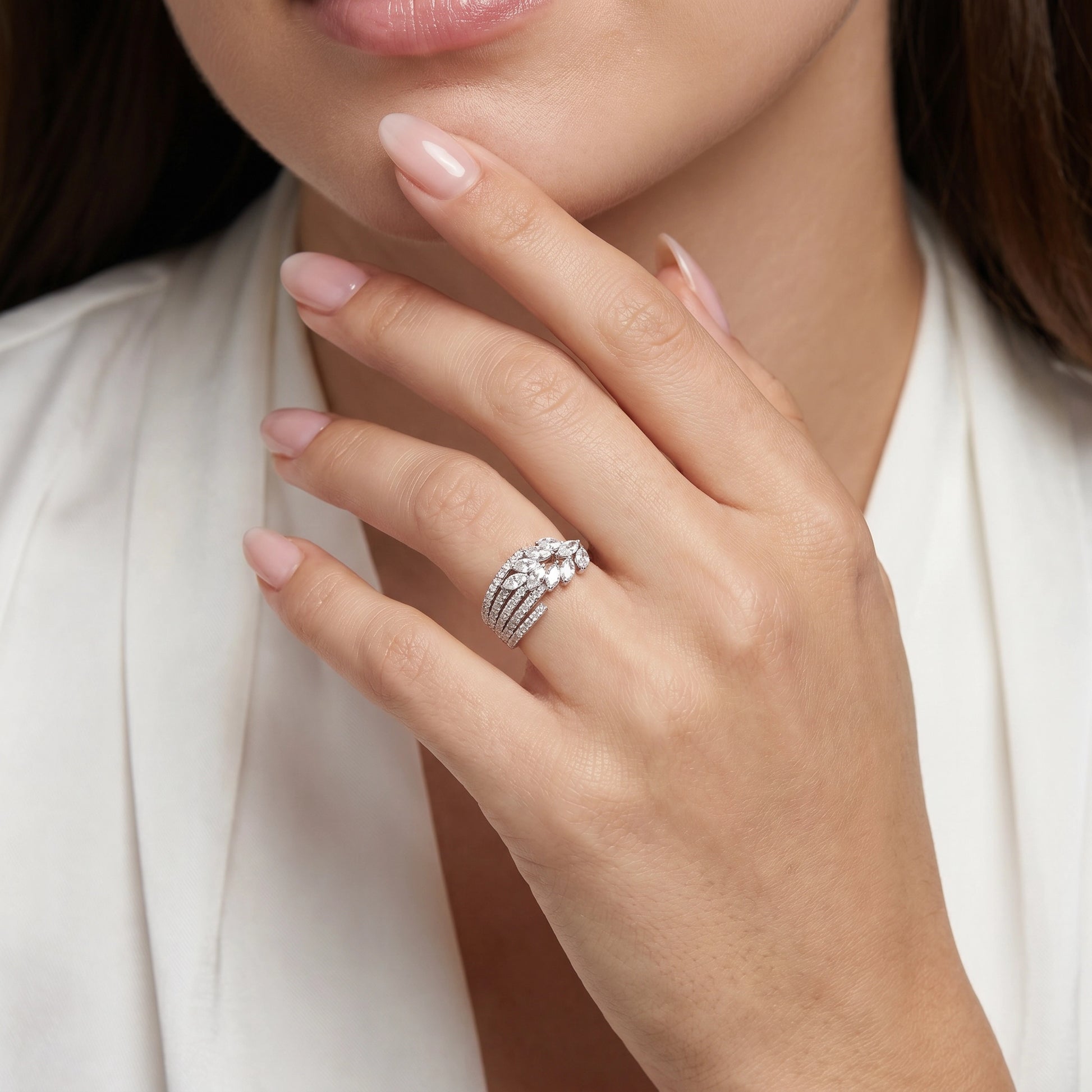1,23 Karat F Renk Tasarım Pırlanta Yüzük - Venta Jewelry