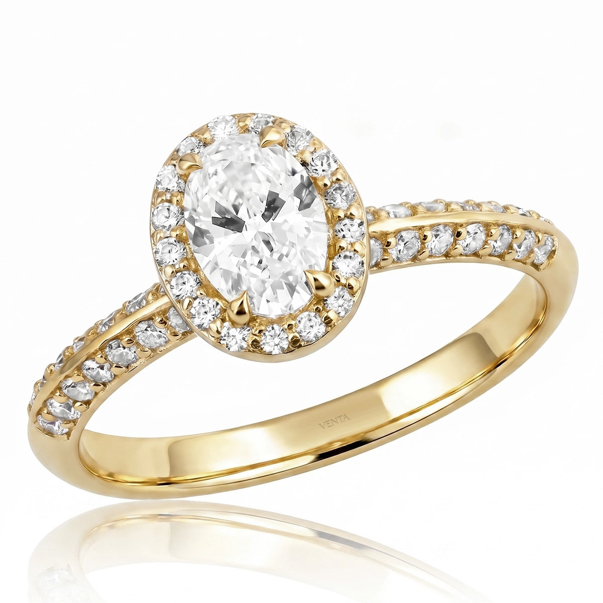 HRD Certified 0.40 Carat D Color Solitaire Diamond Ring "Belur"
