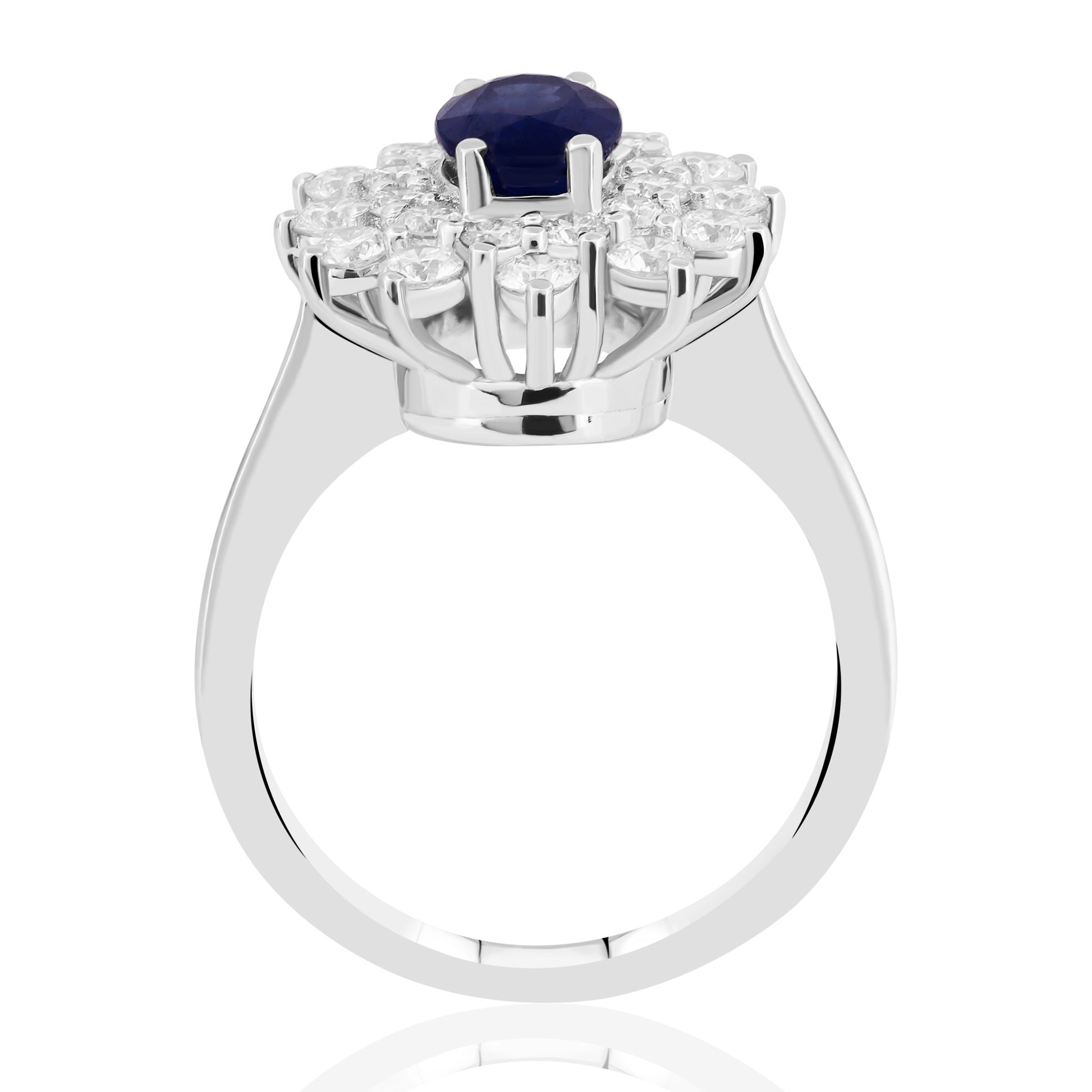 2,31 Karat Pırlantalı Safir Yüzük