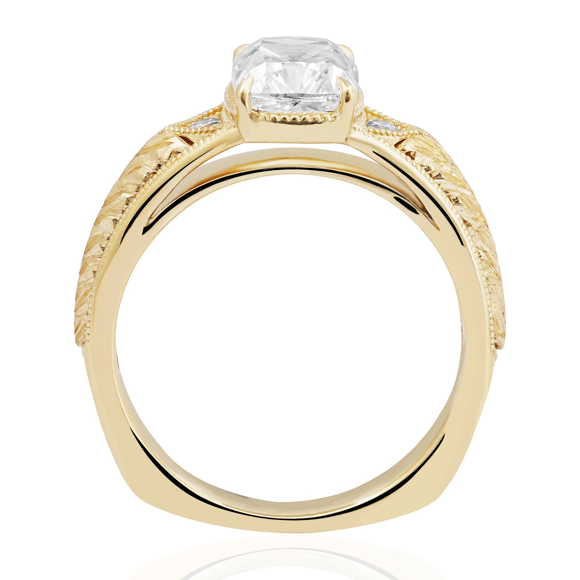 HRD Certified 0.85 Carat Oval Solitaire Diamond Ring
