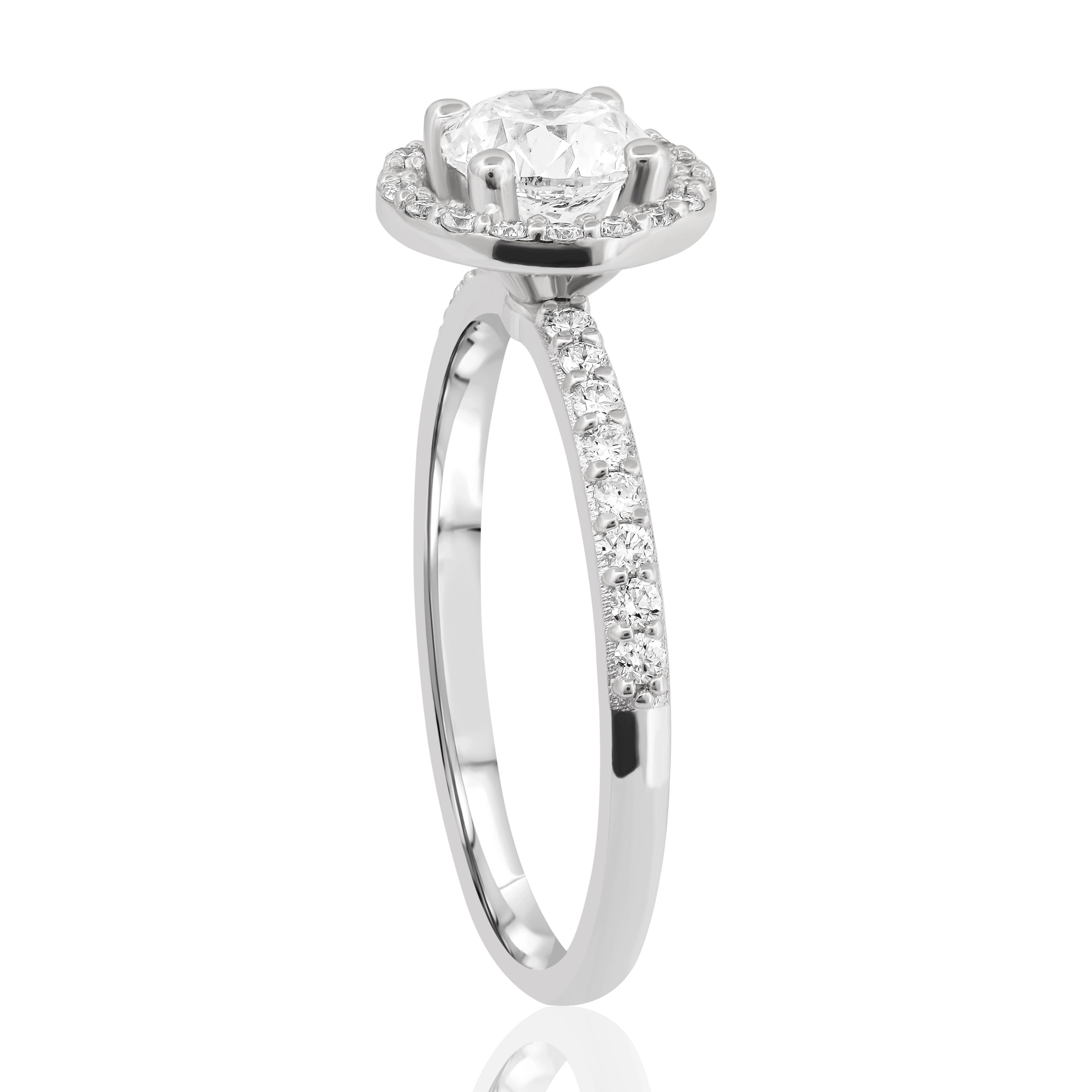 0,85 Karat F Renk Tasarım Tektaş Pırlanta Yüzük - Venta Jewelry