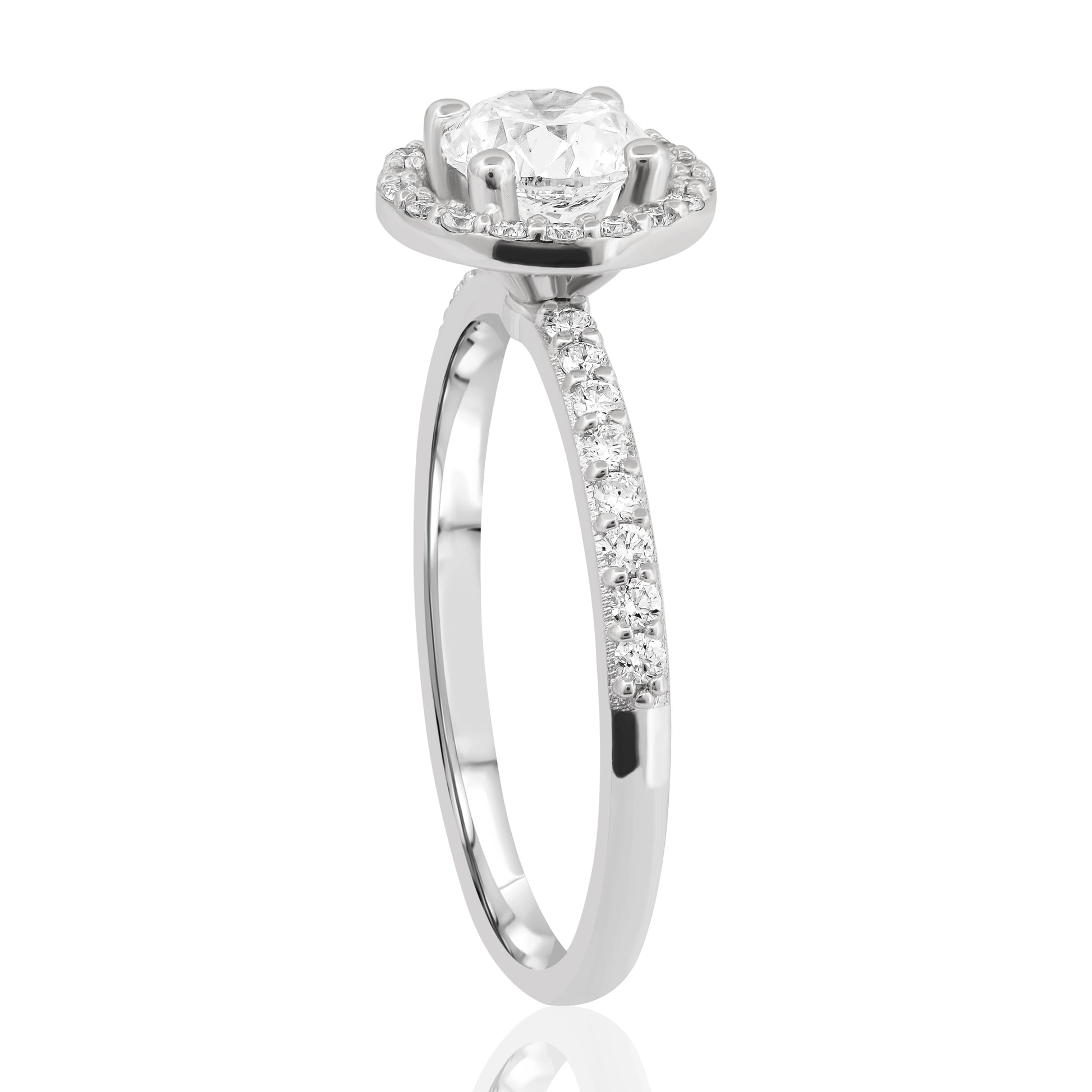 0,85 Karat F Renk Tasarım Tektaş Pırlanta Yüzük - Venta Jewelry