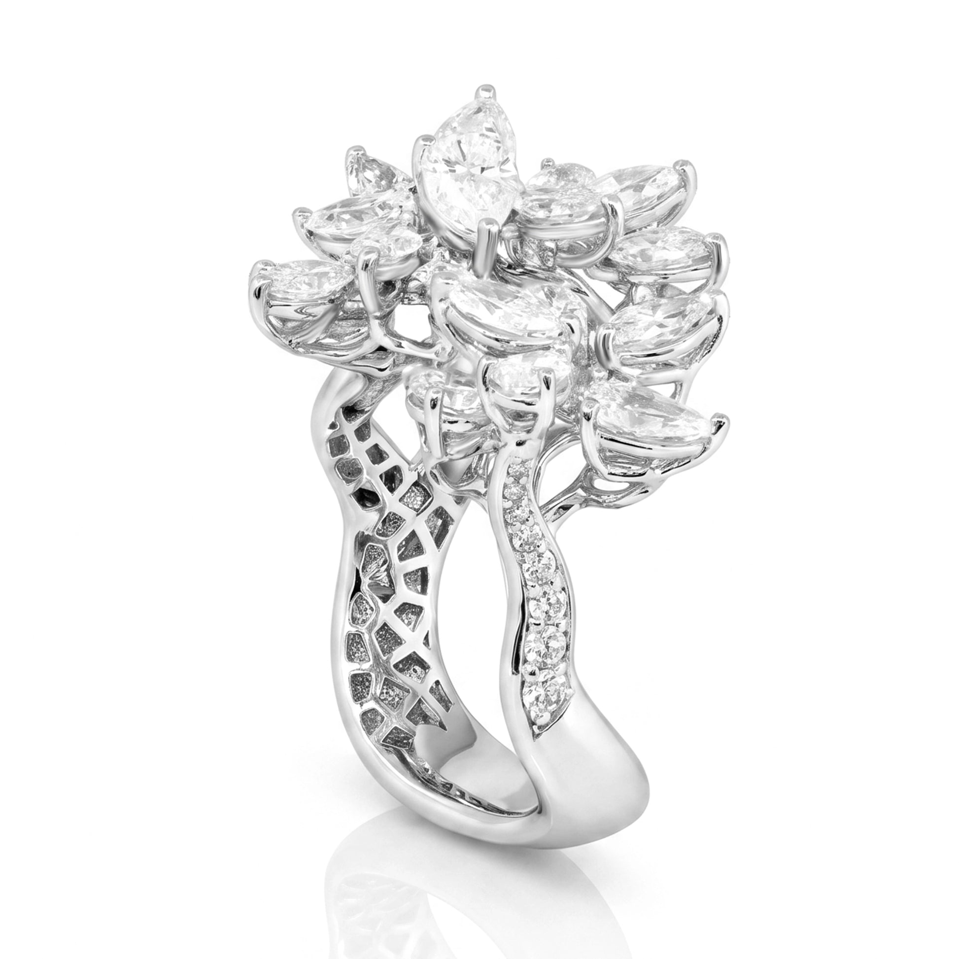 3,30 Karat F Renk Tasarım Pırlanta Yüzük - Venta Jewelry