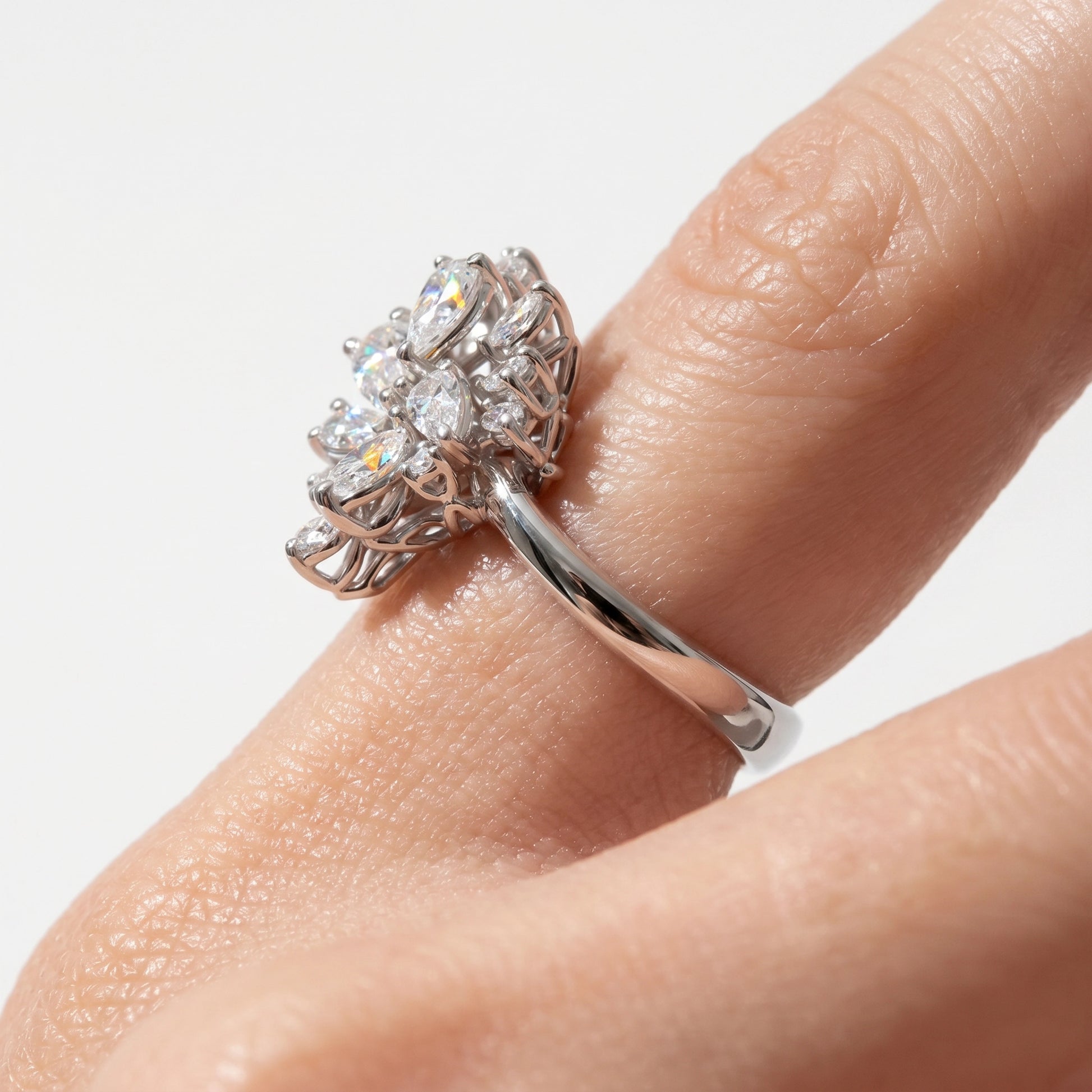 1,48 Karat F Renk Tasarım Pırlanta Yüzük - Venta Jewelry