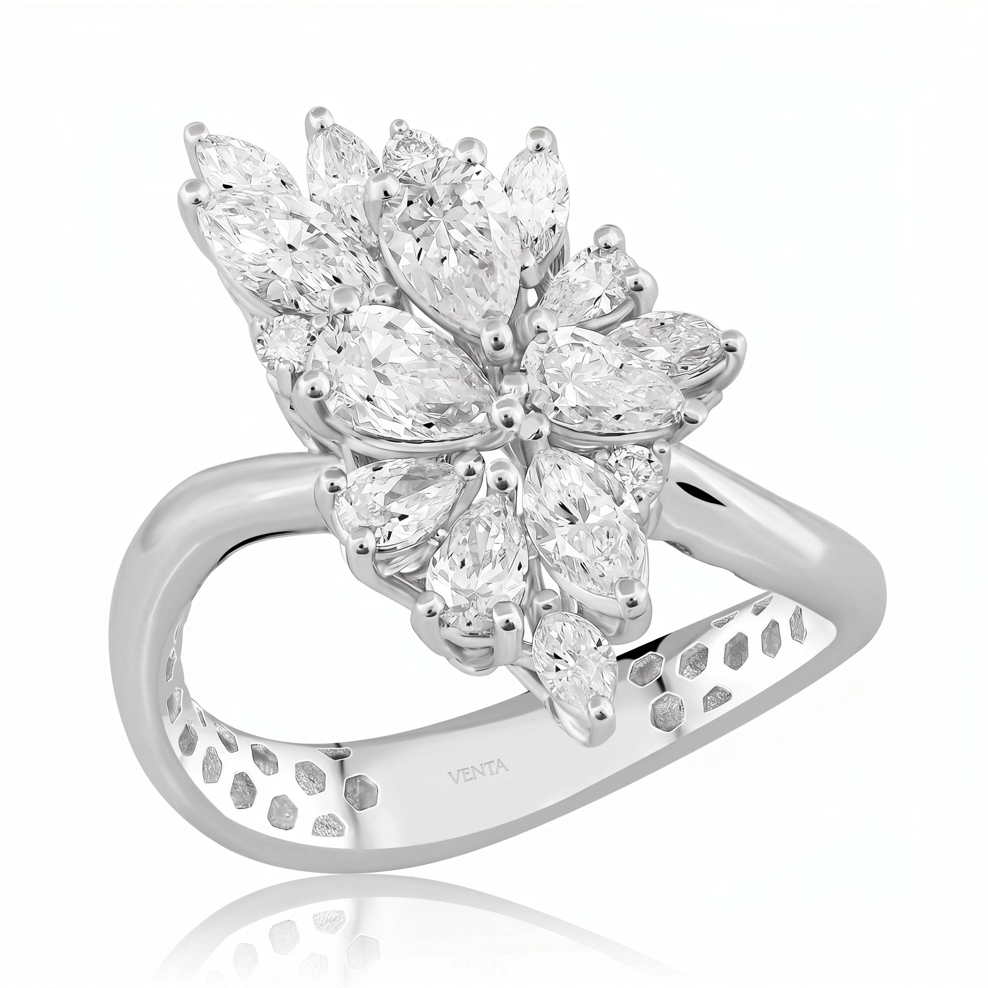 1,48 Karat F Renk Tasarım Pırlanta Yüzük - Venta Jewelry