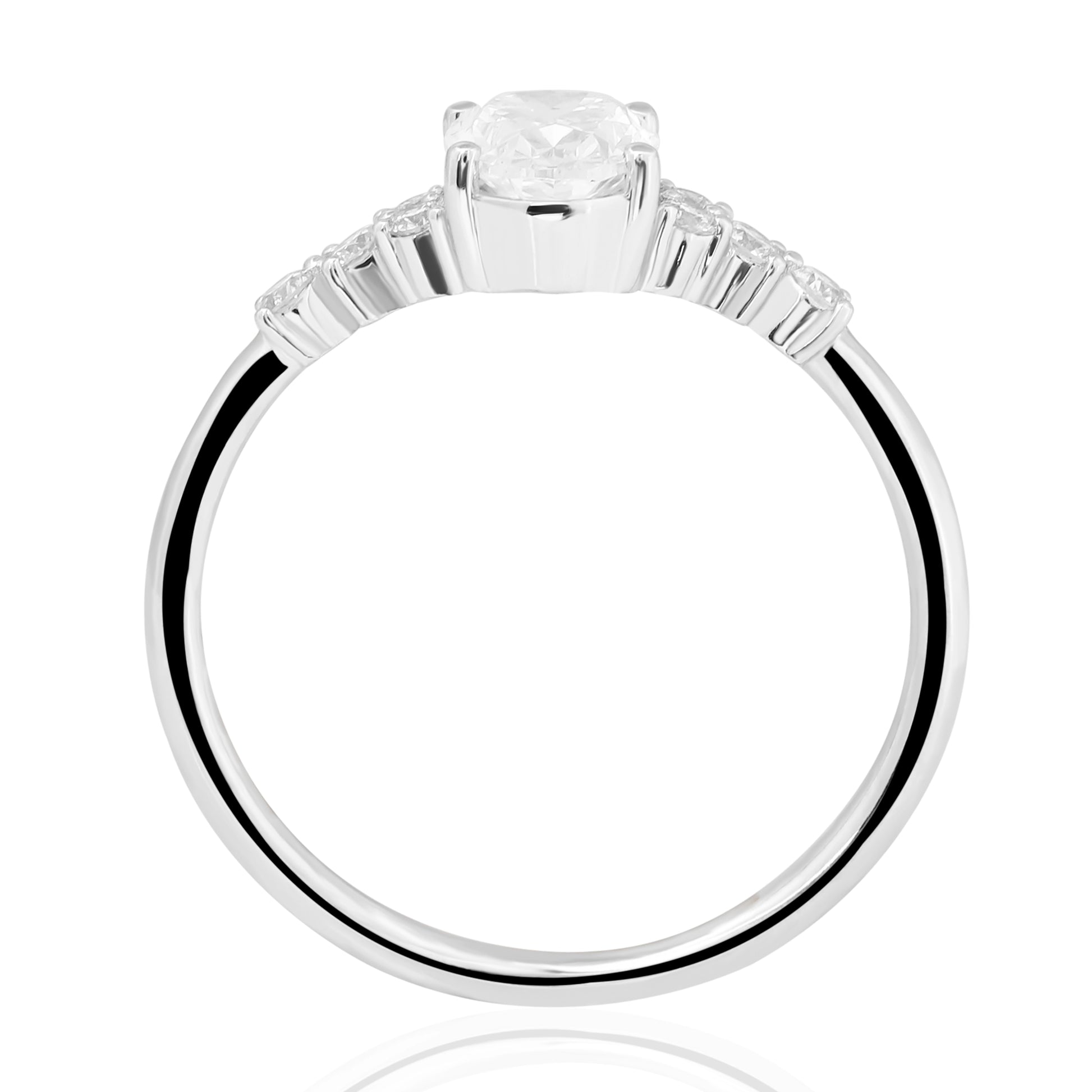 HRD Certified 0.40 Carat D Color Solitaire Diamond Ring "Belur"