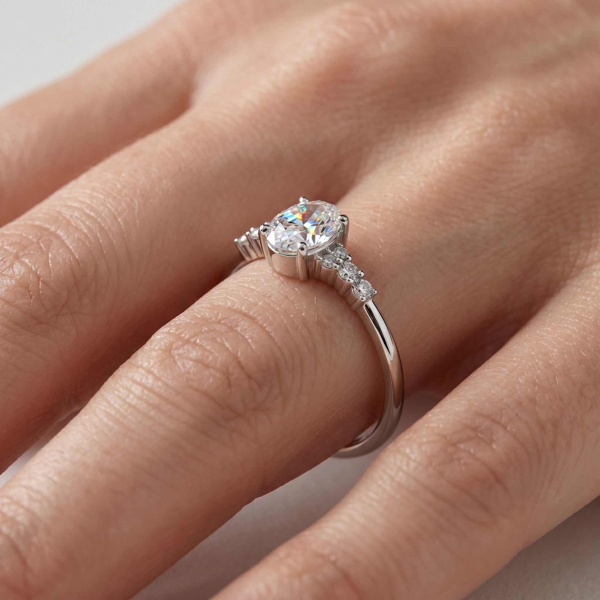 HRD Certified 0.40 Carat D Color Solitaire Diamond Ring "Belur"