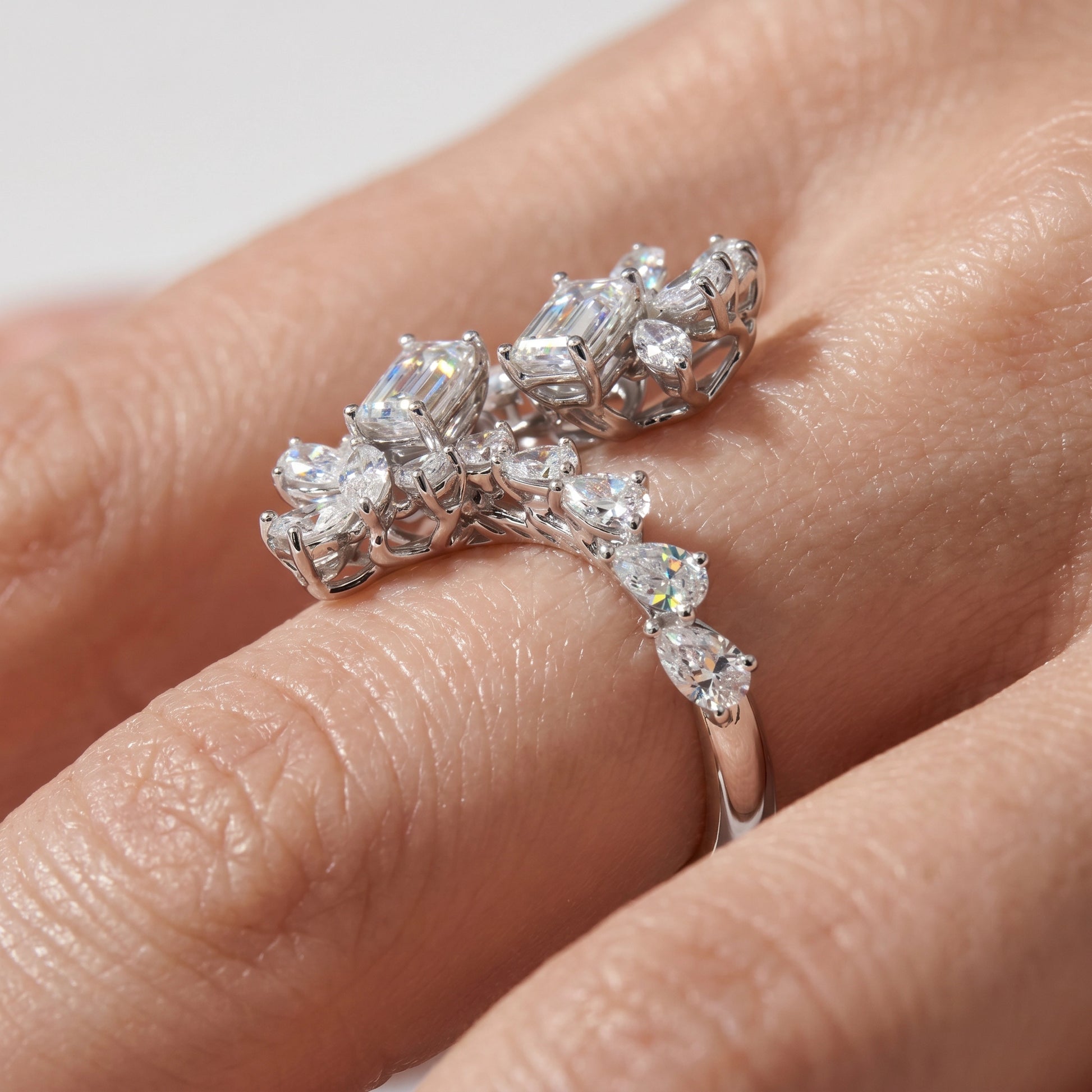 3,05 Karat Tasarım Pırlanta Yüzük, F Renk SI - Venta Jewelry
