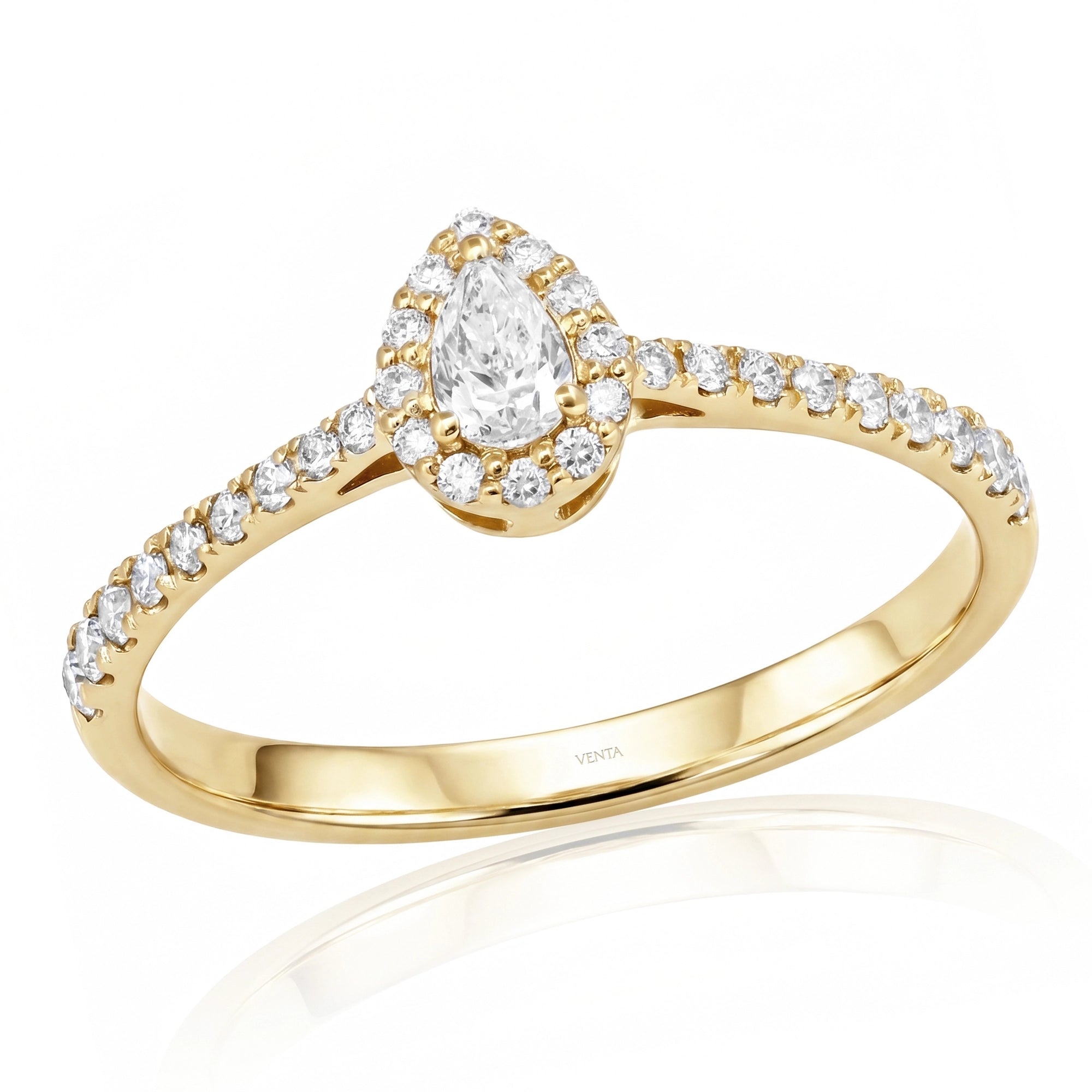 0.19 Carat Designer Solitaire Diamond Ring