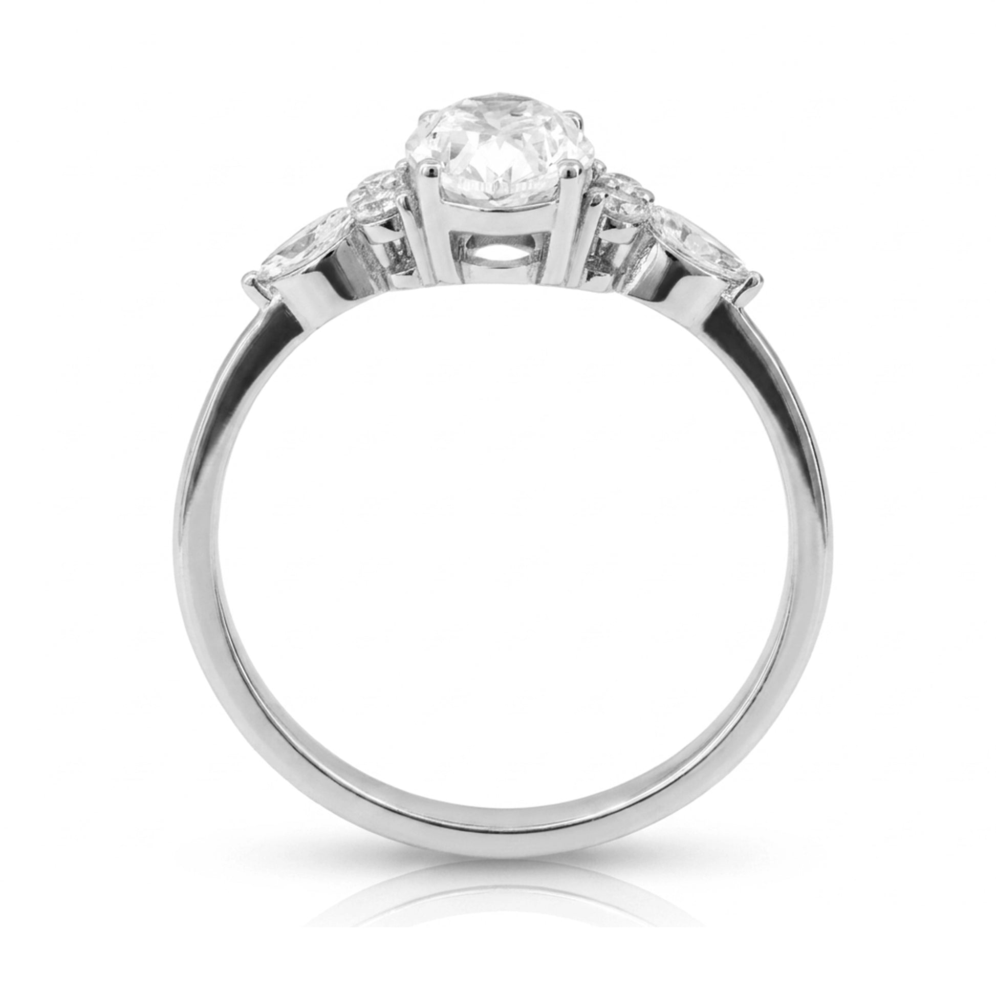 1,23 Karat Tasarım Tektaş Pırlanta Yüzük, F Renk SI - Venta Jewelry
