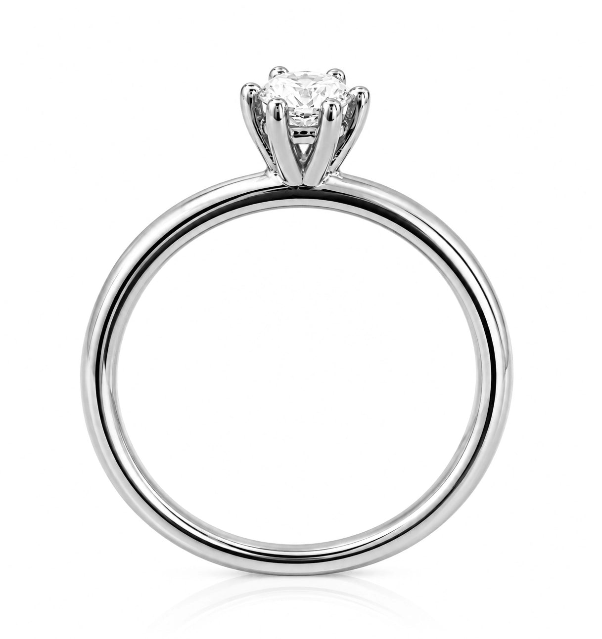 HRD Certified 0.85 Carat Oval Solitaire Diamond Ring