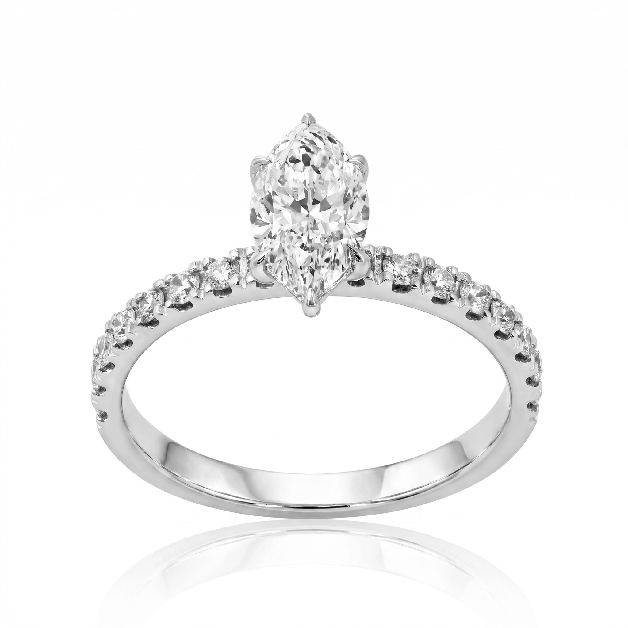 HRD Certified 0.40 Carat D Color Solitaire Diamond Ring "Belur"