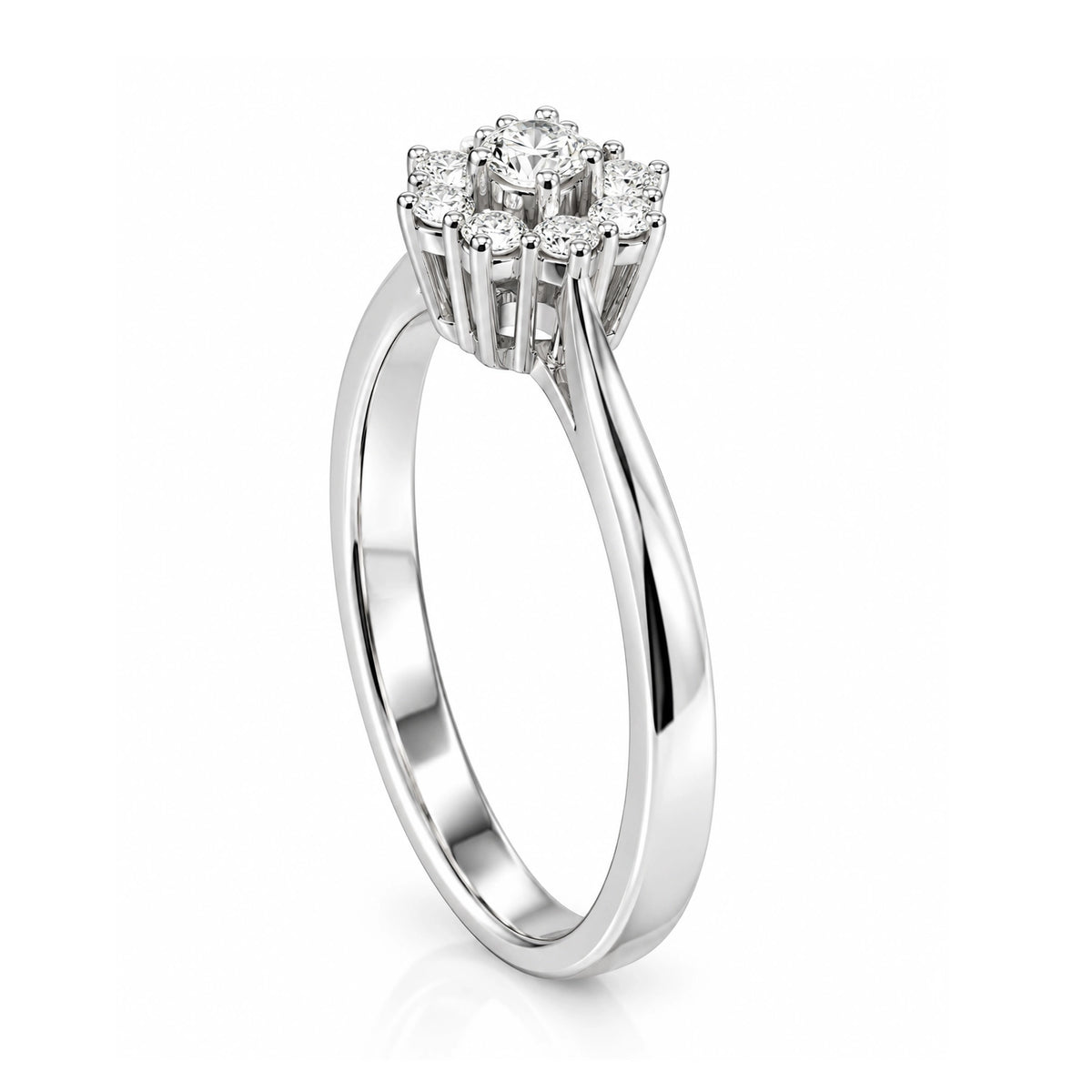 HRD Certified 0.40 Carat D Color Solitaire Diamond Ring "Belur"
