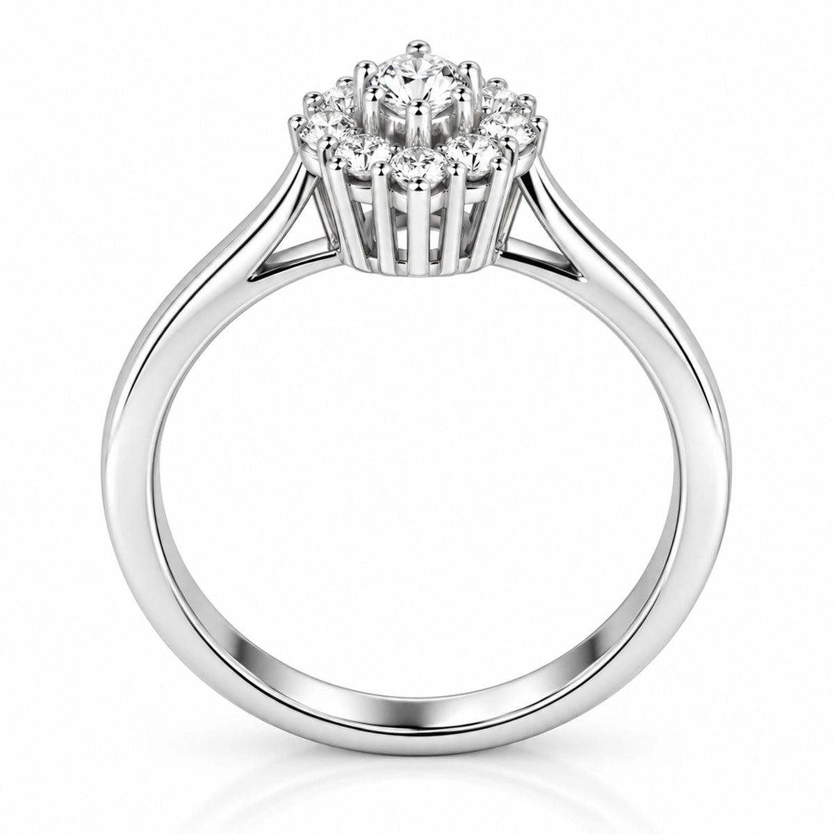HRD Certified 0.40 Carat D Color Solitaire Diamond Ring "Belur"
