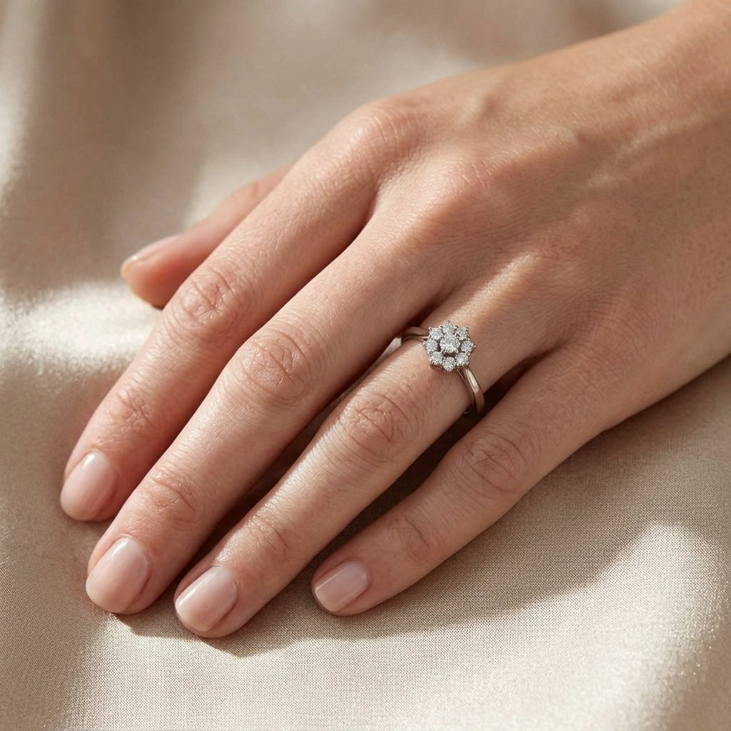 HRD Certified 0.40 Carat D Color Solitaire Diamond Ring "Belur"
