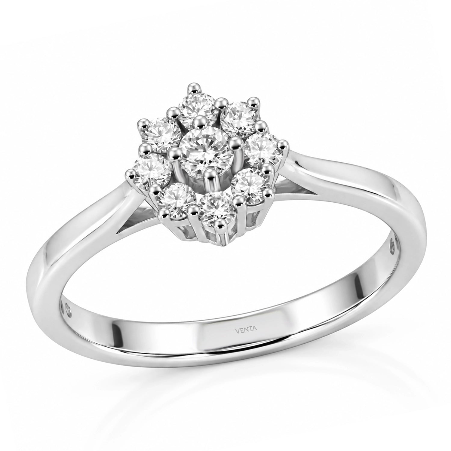 HRD Certified 0.40 Carat D Color Solitaire Diamond Ring "Belur"