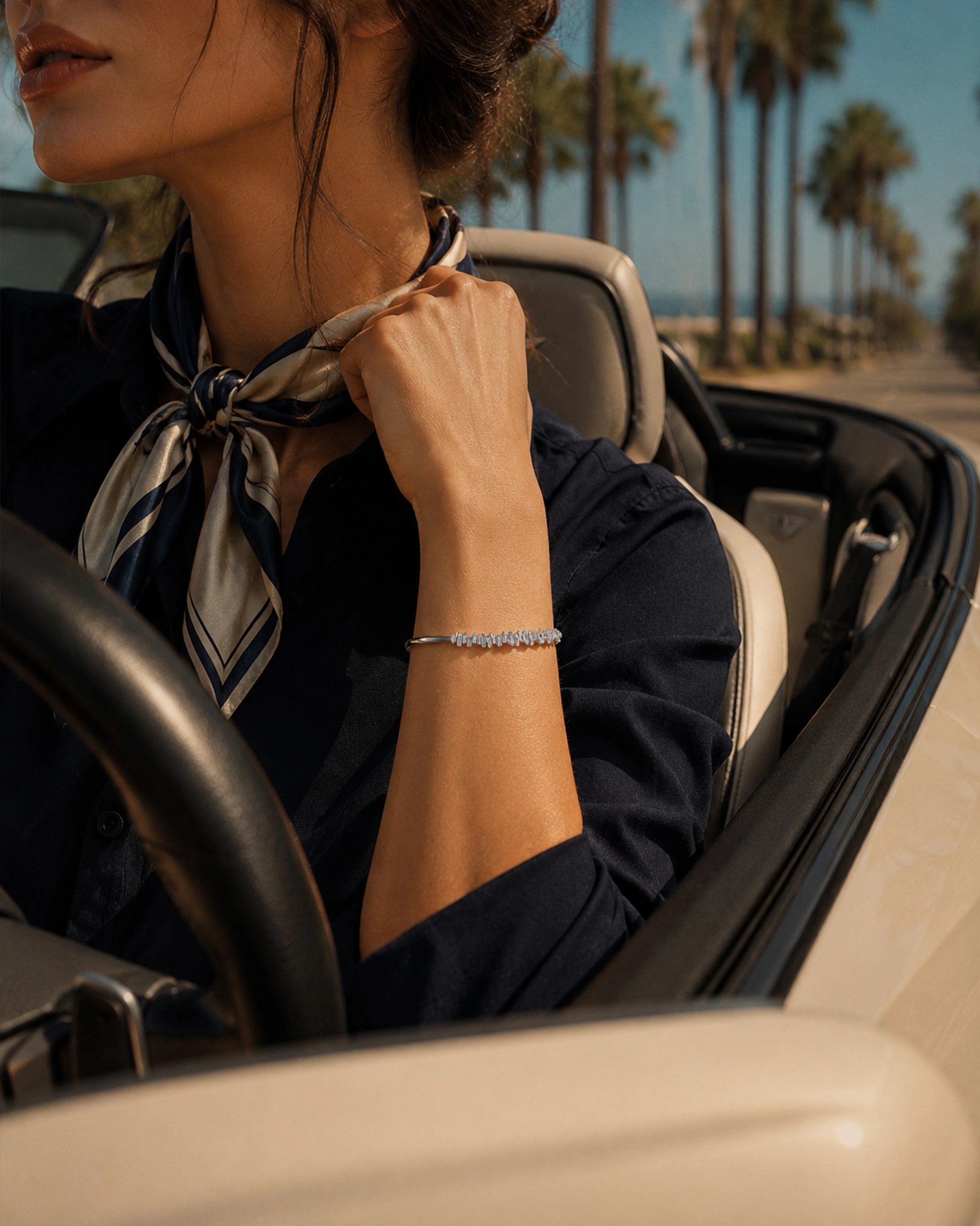 1.36 Carat Baguette Diamond Bracelet