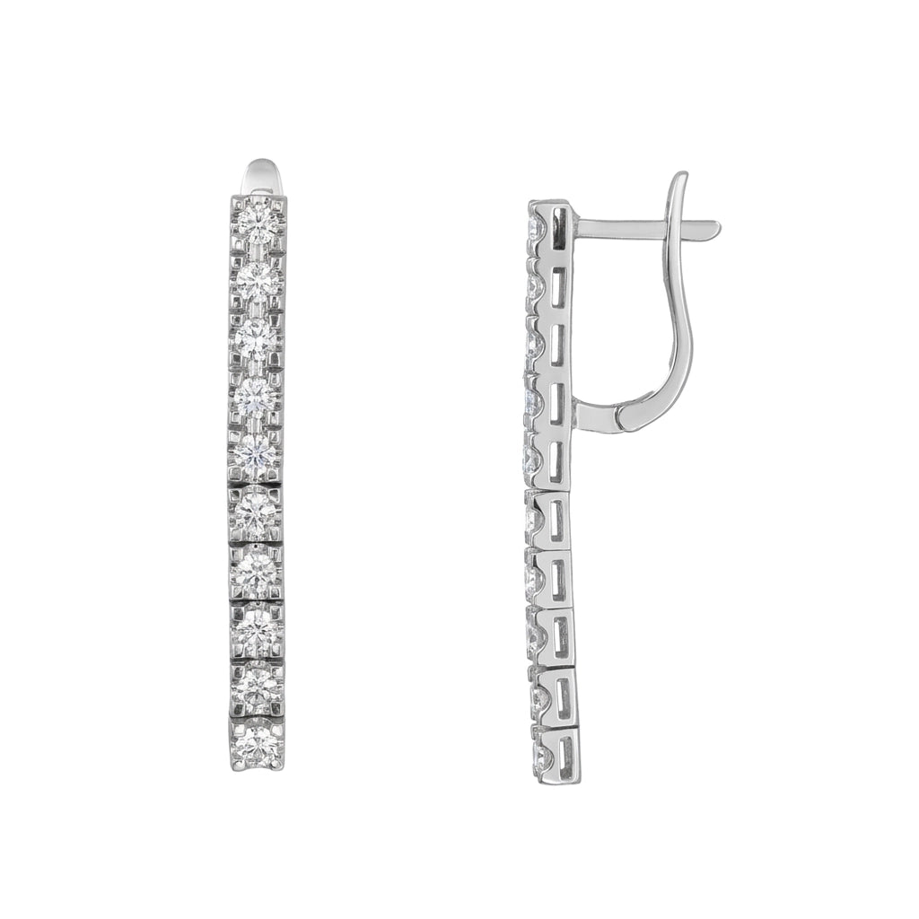 0.50 Carat Diamond Coronet Earrings "Vela"