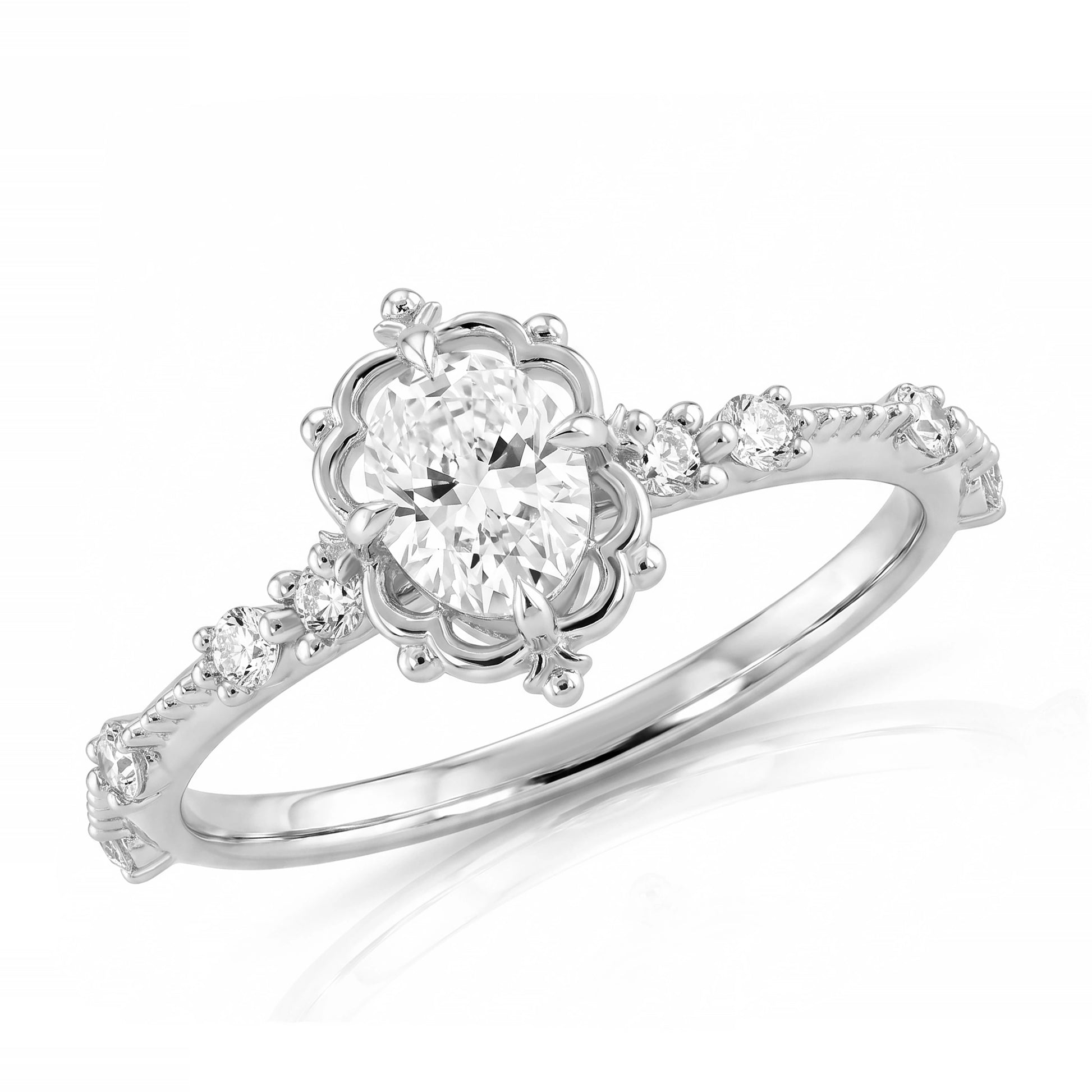 HRD Certified 0.40 Carat D Color Solitaire Diamond Ring "Belur"