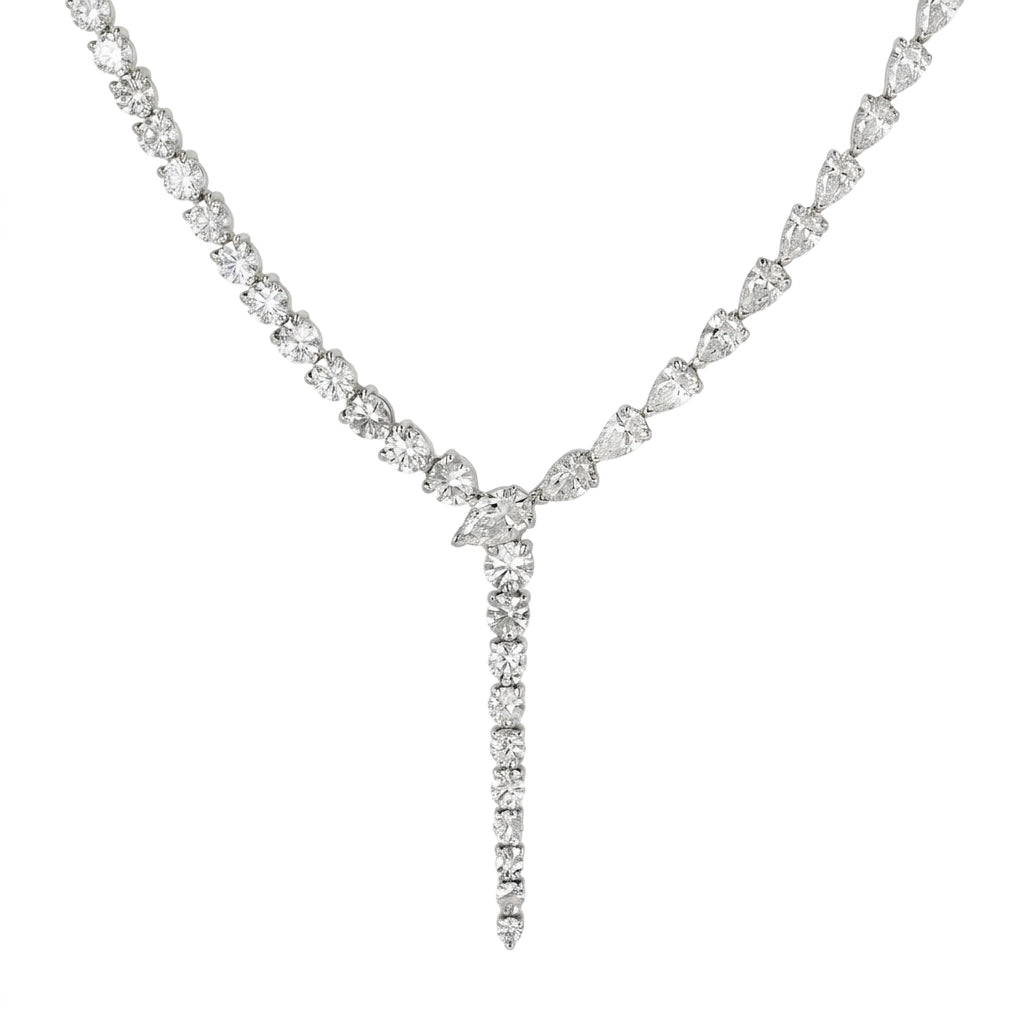 11,01 Karat Pırlanta Gerdanlık, F Renk SI - Venta Jewelry