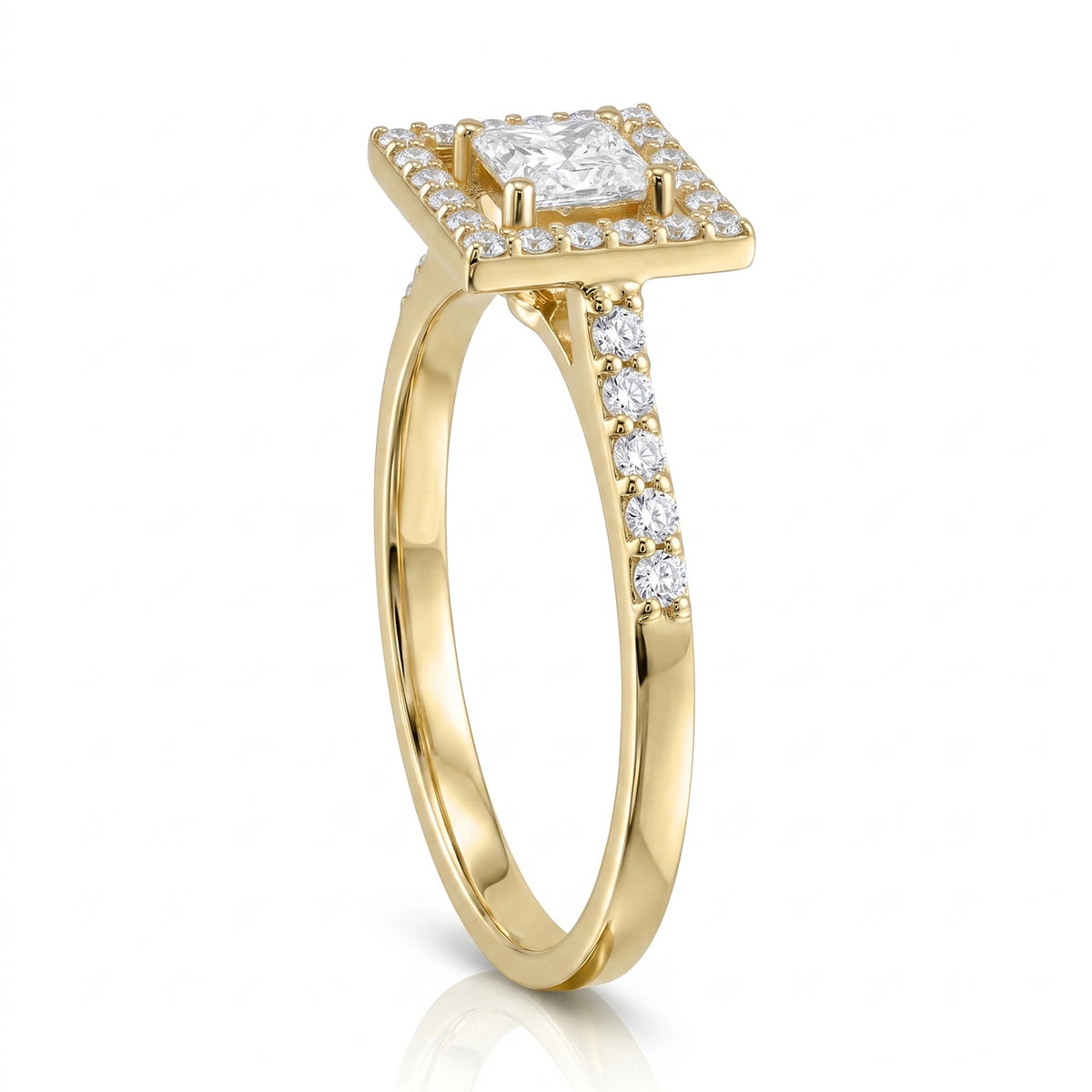 HRD Certified 0.40 Carat D Color Solitaire Diamond Ring "Belur"
