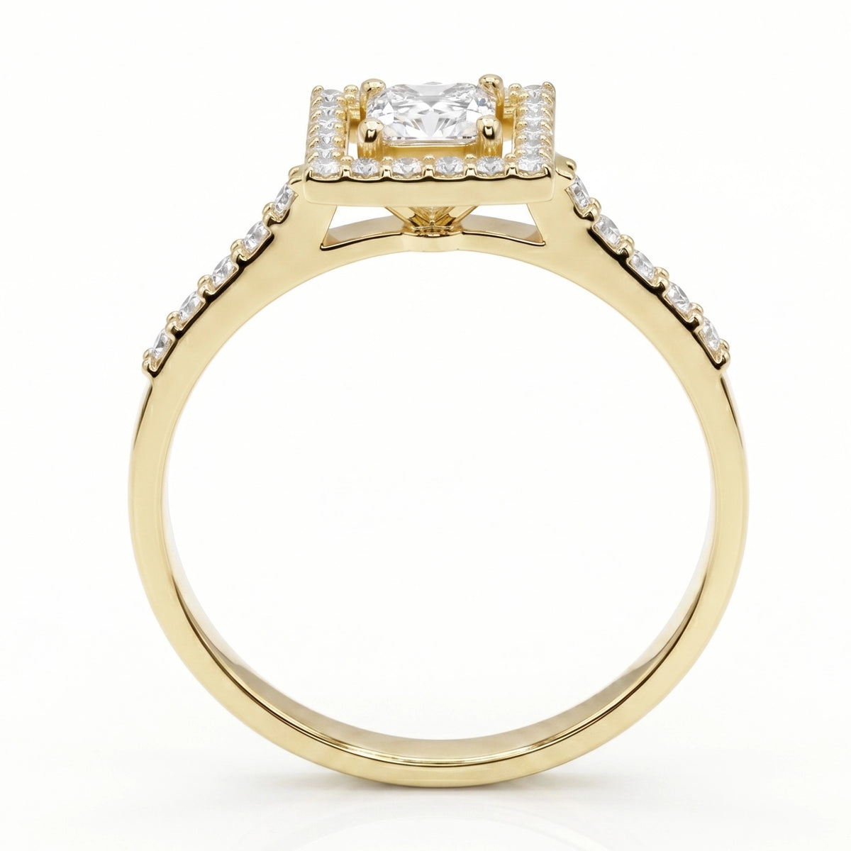 HRD Certified 0.40 Carat D Color Solitaire Diamond Ring "Belur"
