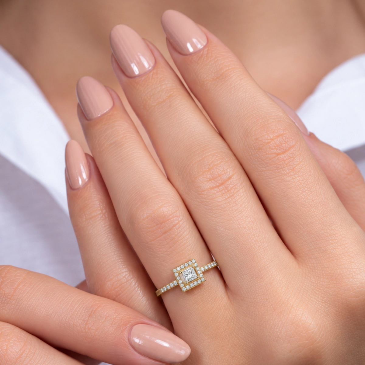 HRD Certified 0.40 Carat D Color Solitaire Diamond Ring "Belur"
