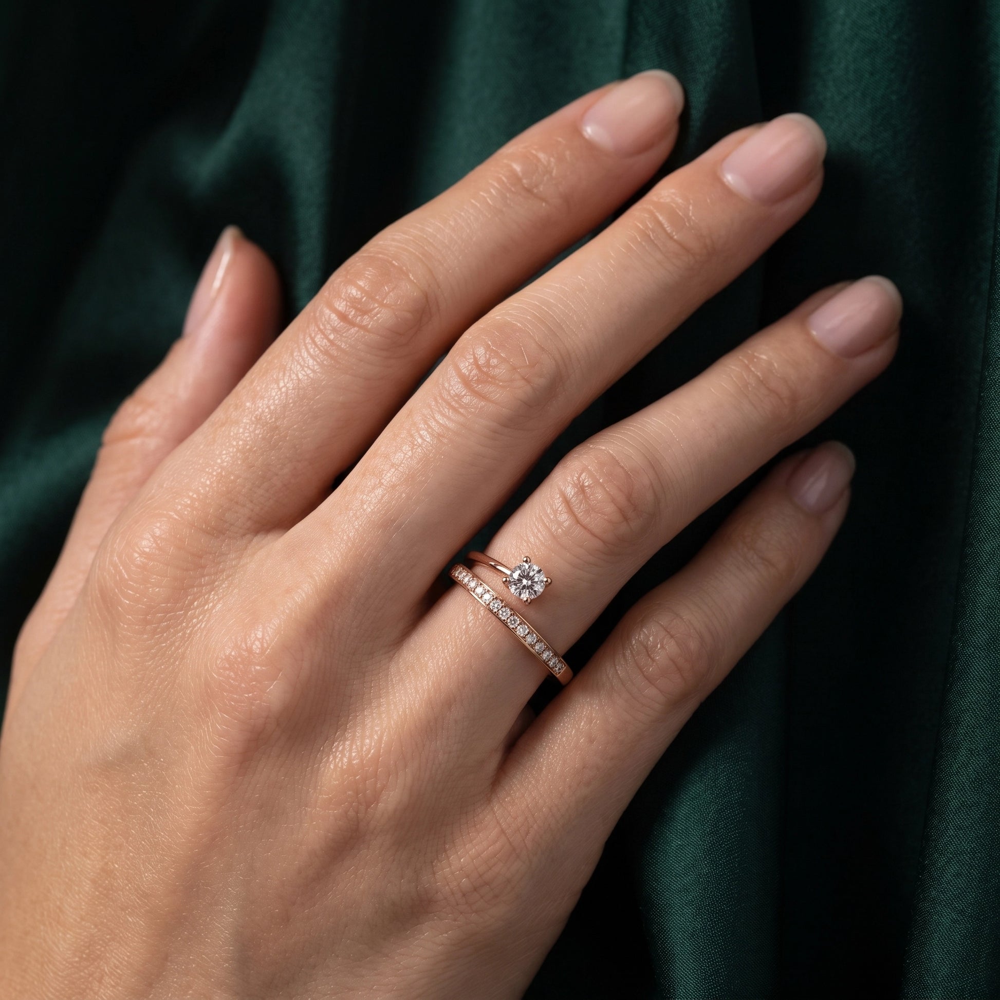 0,31 Karat Tasarım Pırlanta Yüzük, F Renk SI - Venta Jewelry
