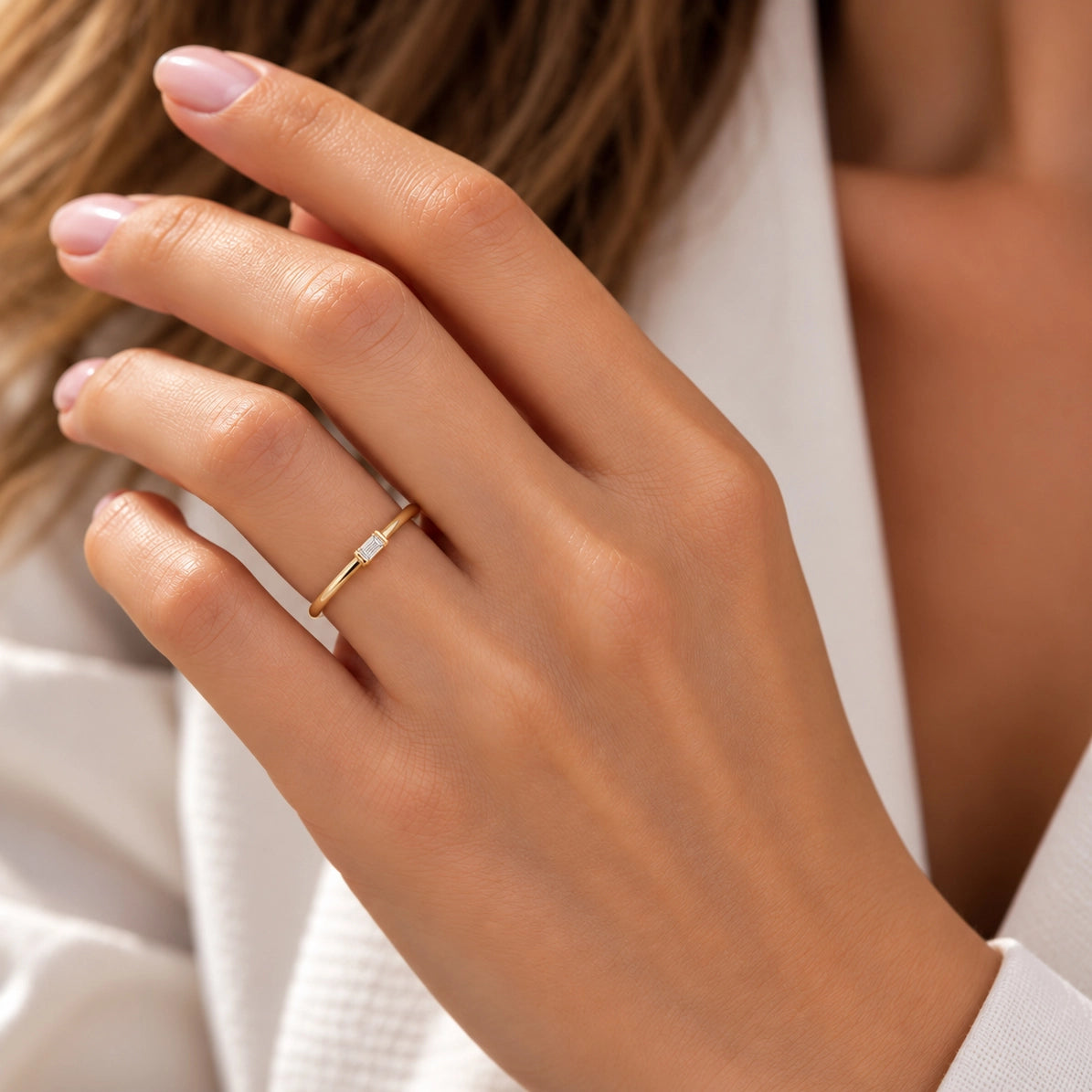 0.19 Carat Designer Solitaire Diamond Ring
