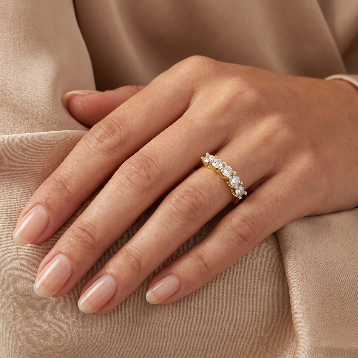1,02 Karat Beştaş Pırlanta Yüzük, F Renk SI - Venta Jewelry
