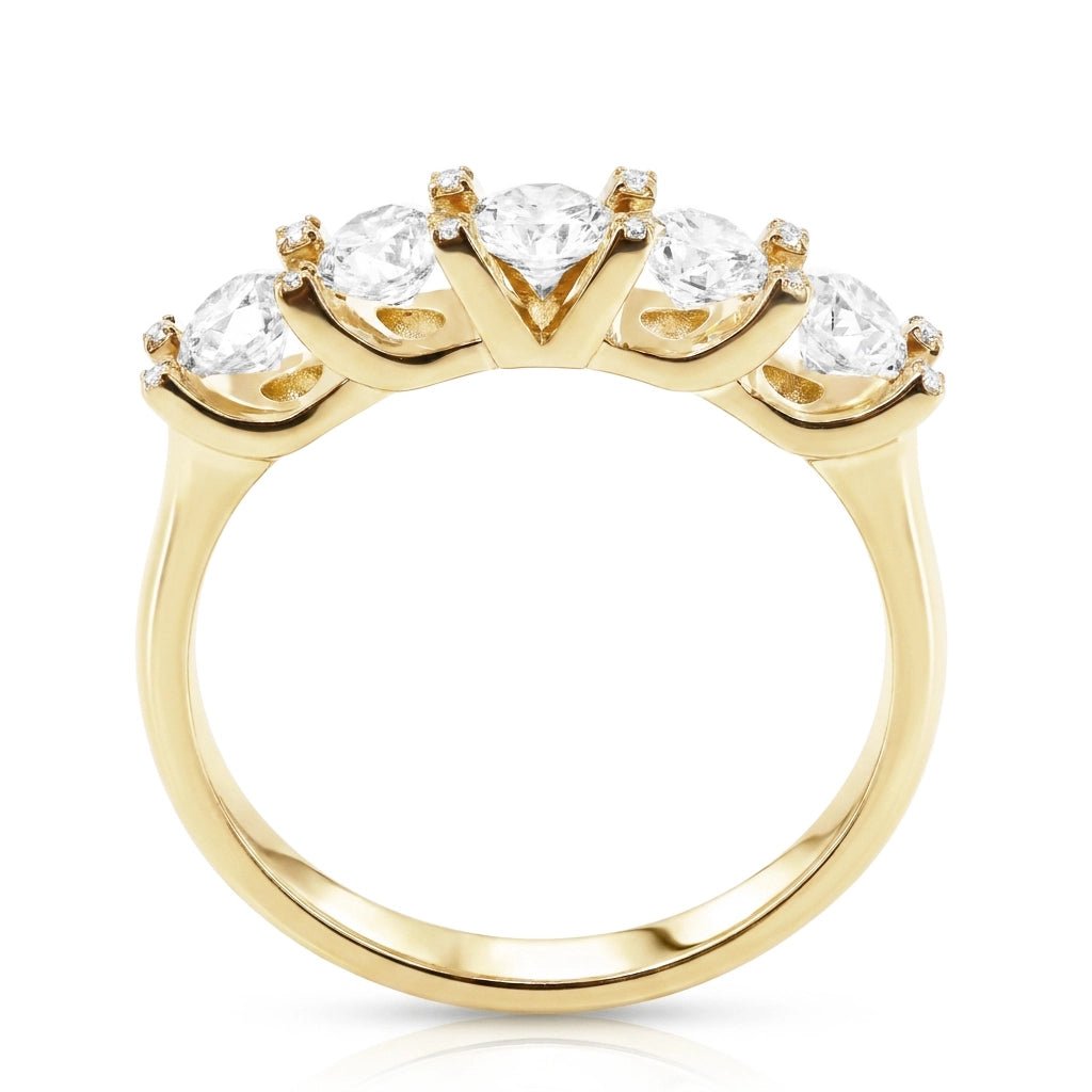 1.80 Carat Five-Stone Diamond Ring "Ayşin"