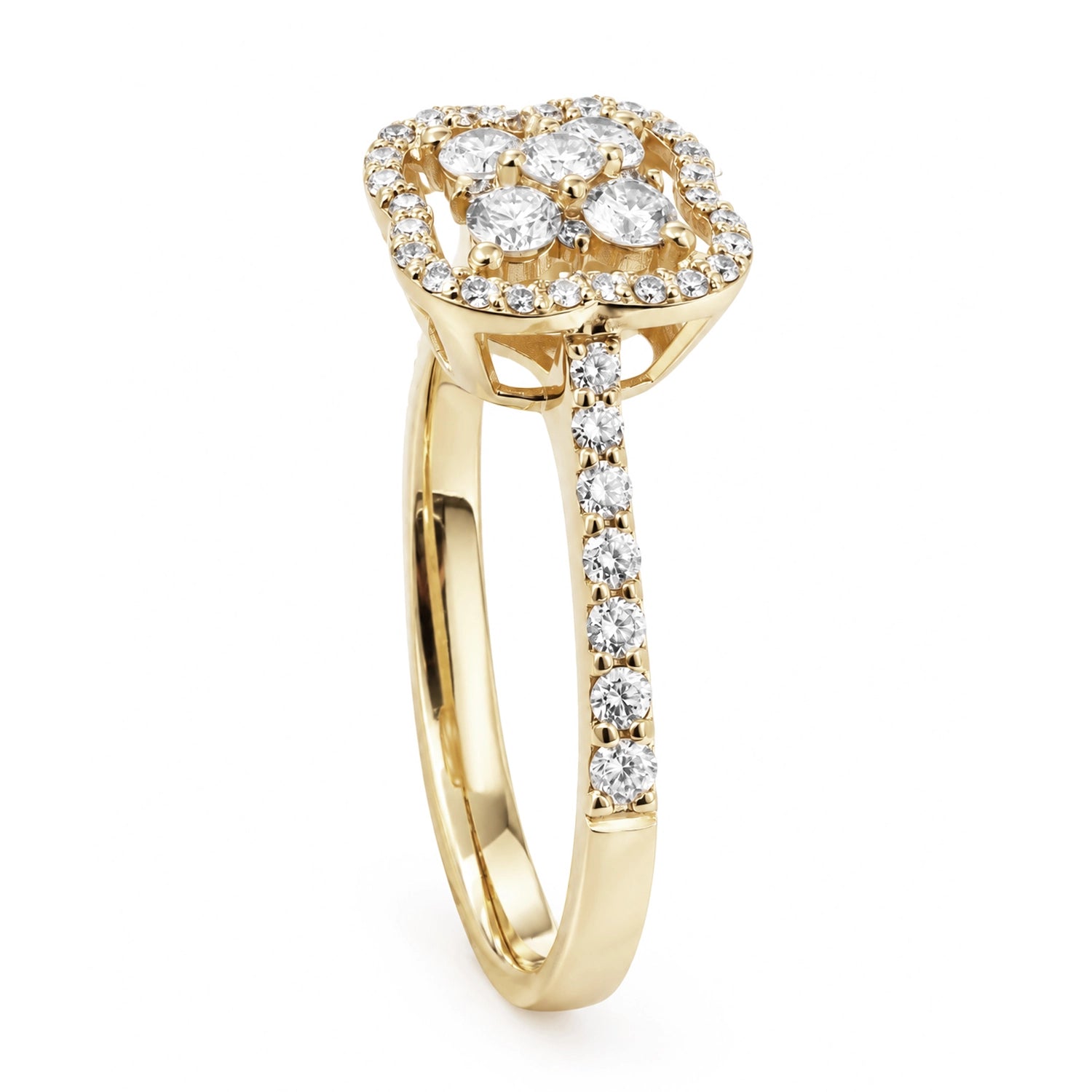0.55 Carat Designer Diamond Ring alternatif görünüm